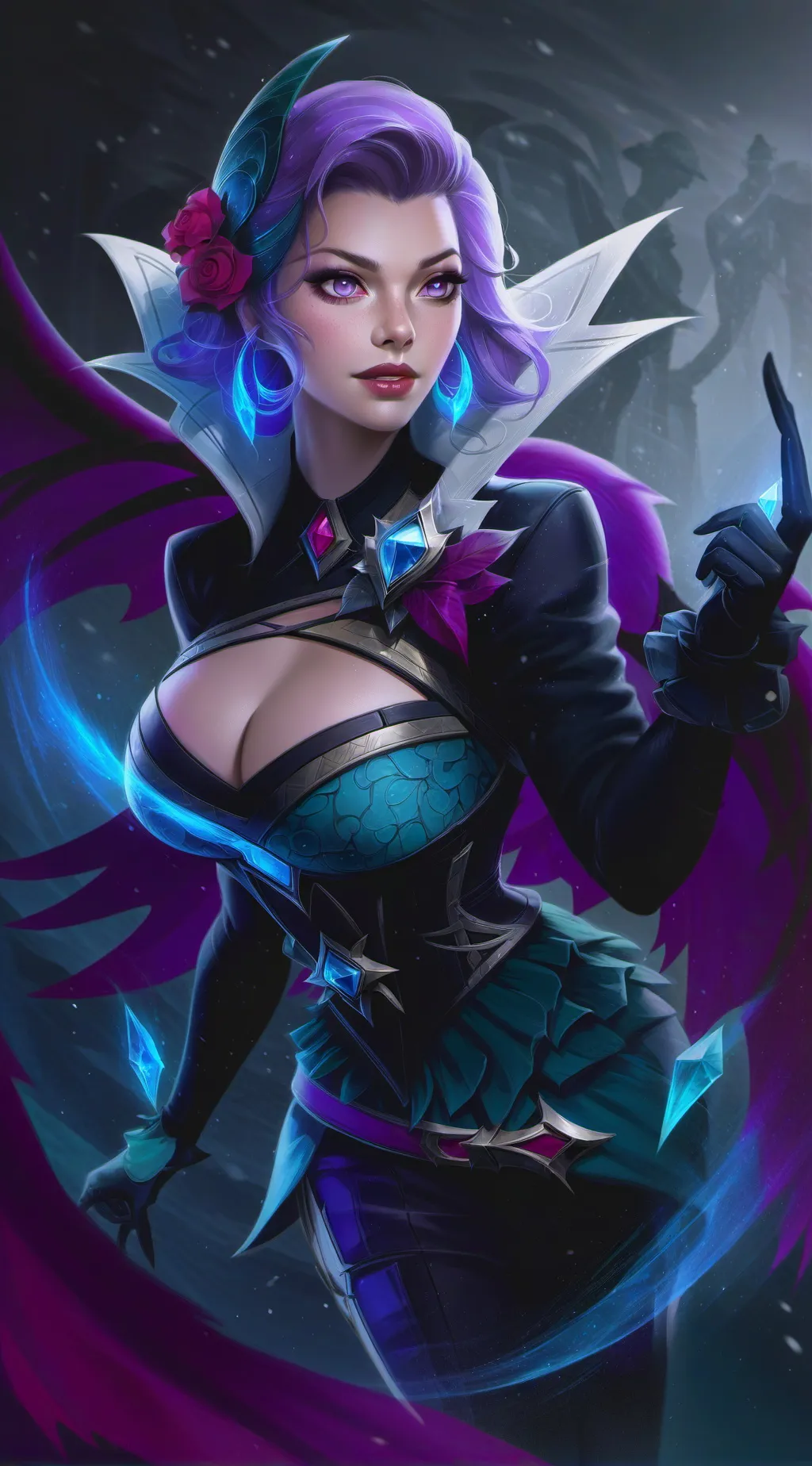 ai character: Luna background