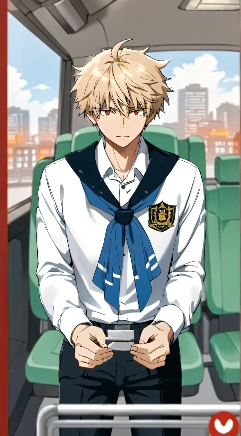 ai character: Katsuki Bakugo background