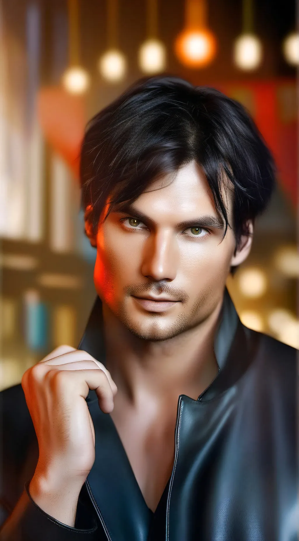 ai character: Damon  background