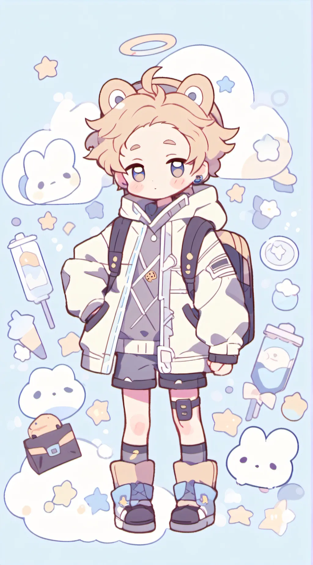 ai character: MHA past selves background