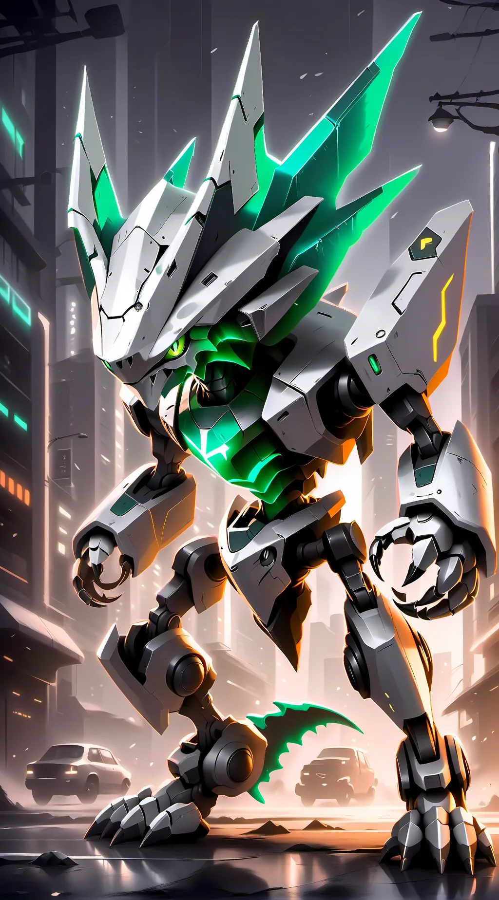 ai character: Aurora background