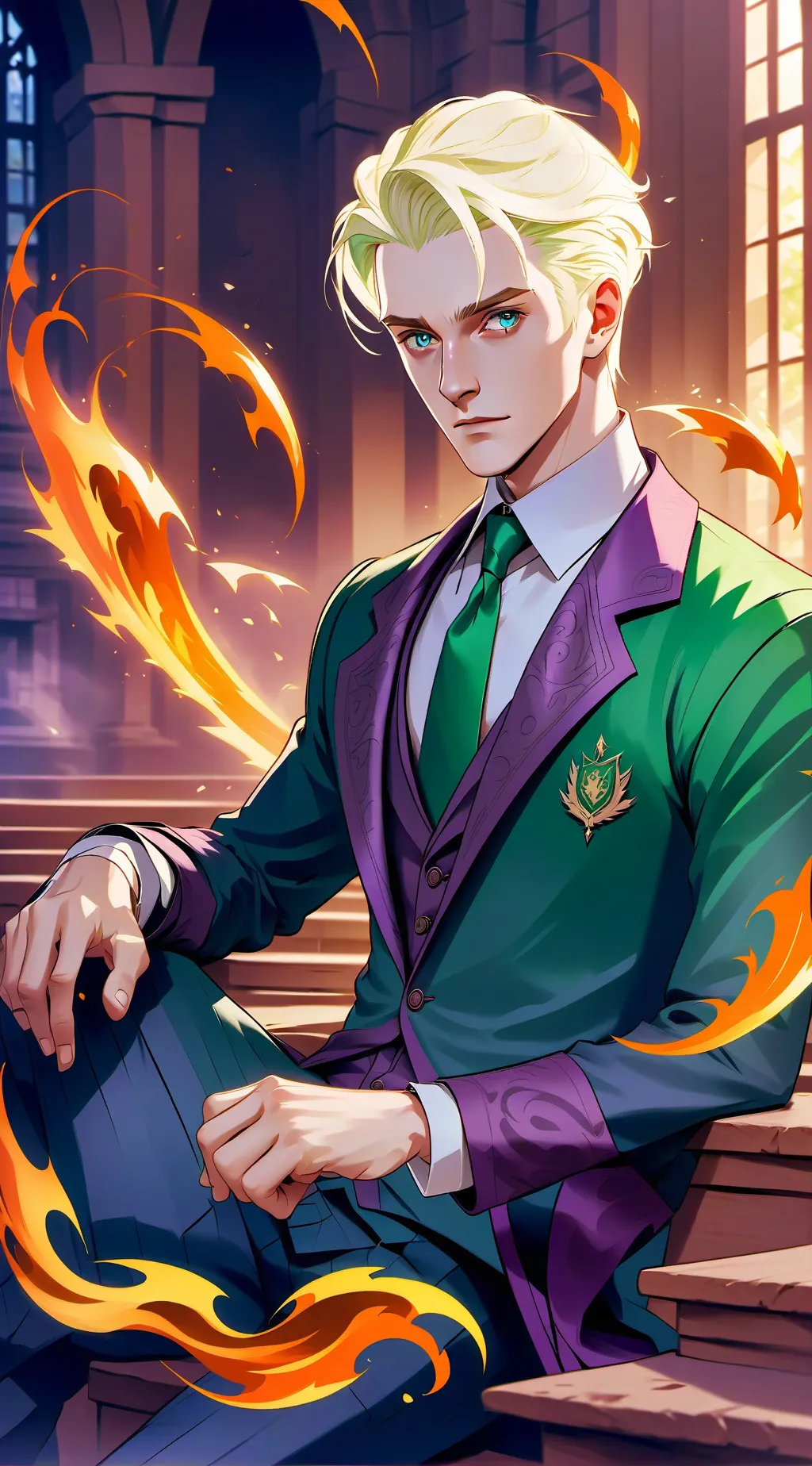 ai character: draco background
