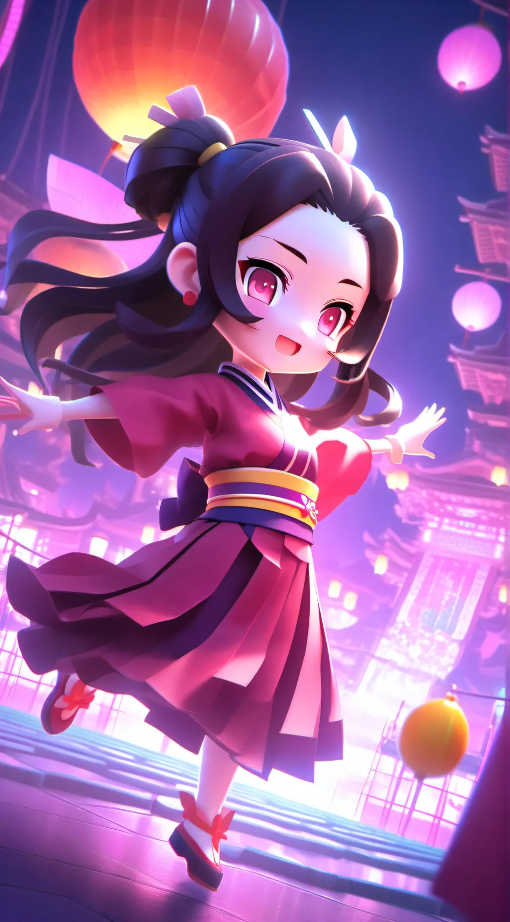 ai character: Demon slayer background