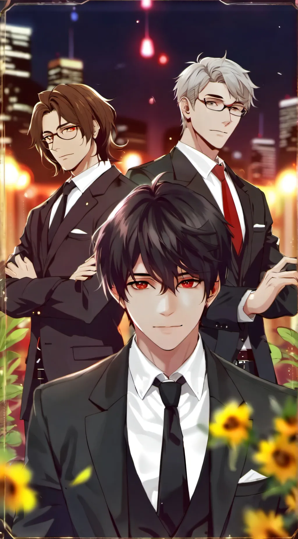 ai character: Three bodyguards~♧ background