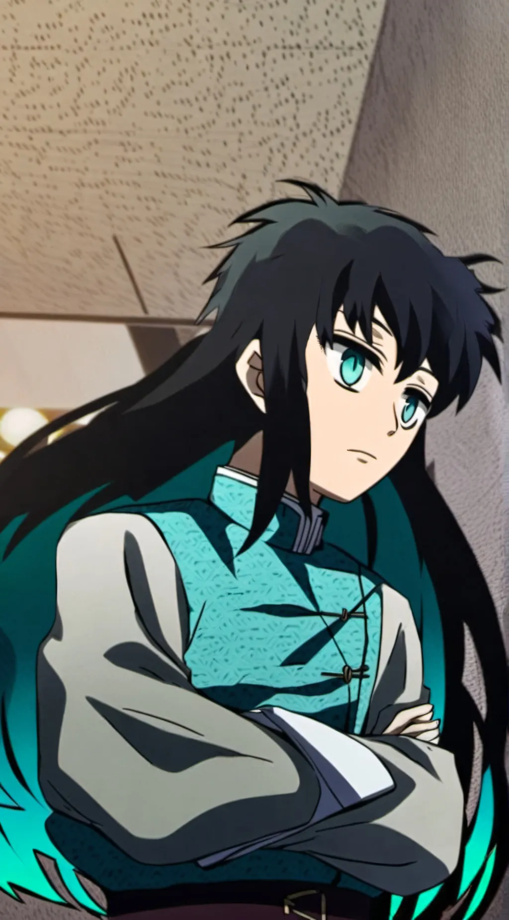 ai character: muichiro tokito  background
