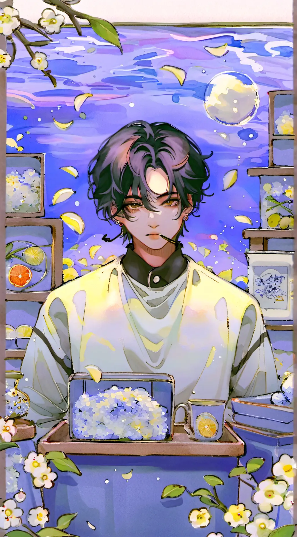 ai character: Xavier  background