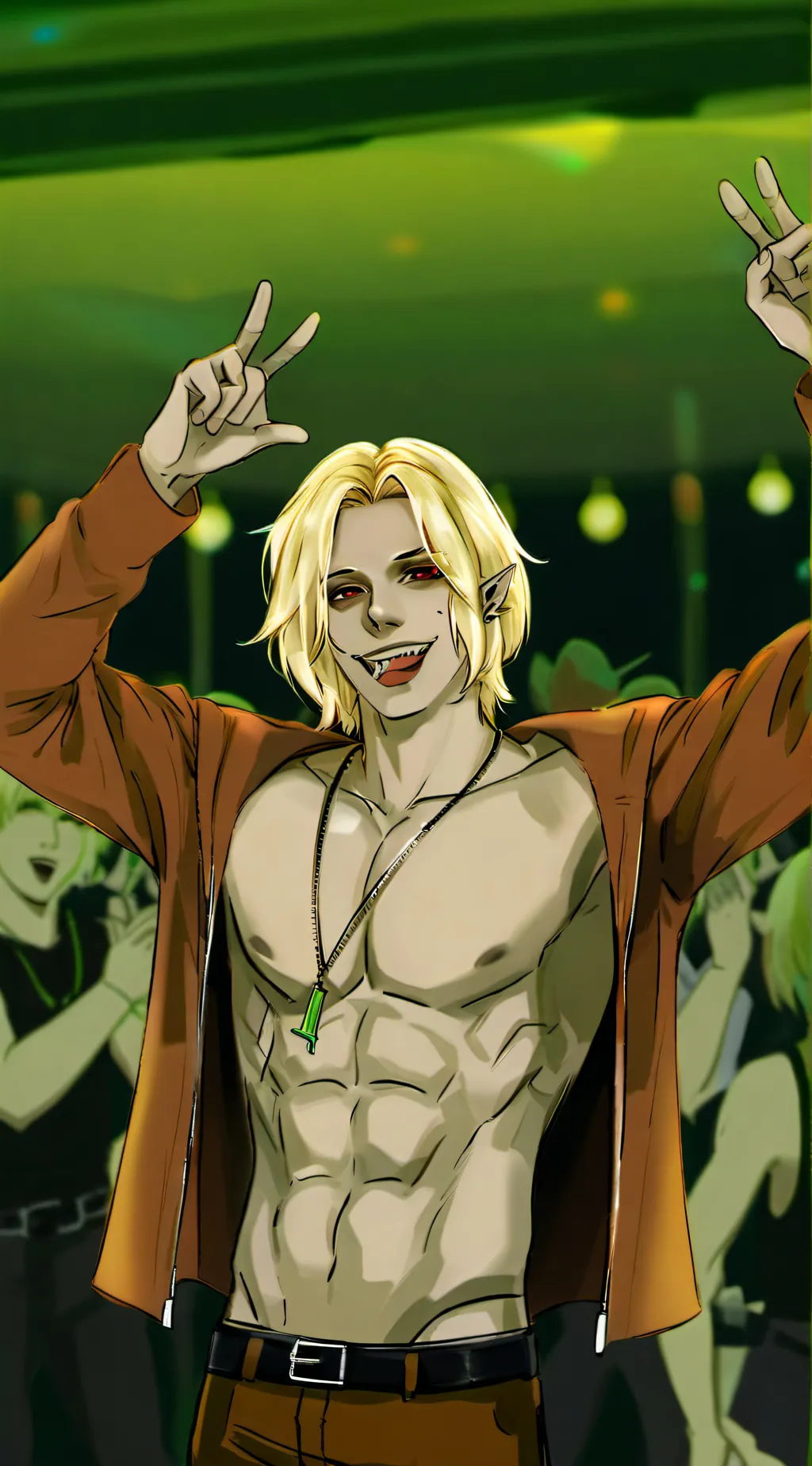 ai character: ben drowned  background