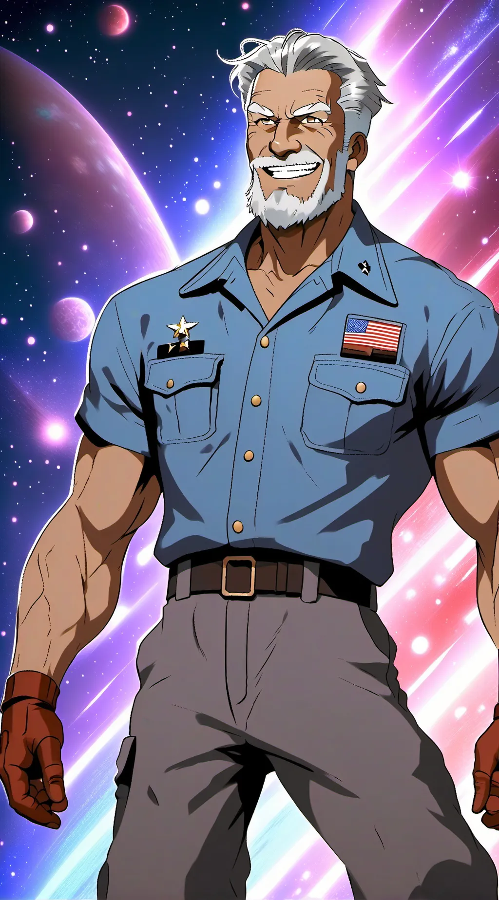 ai character: monkey d garp background