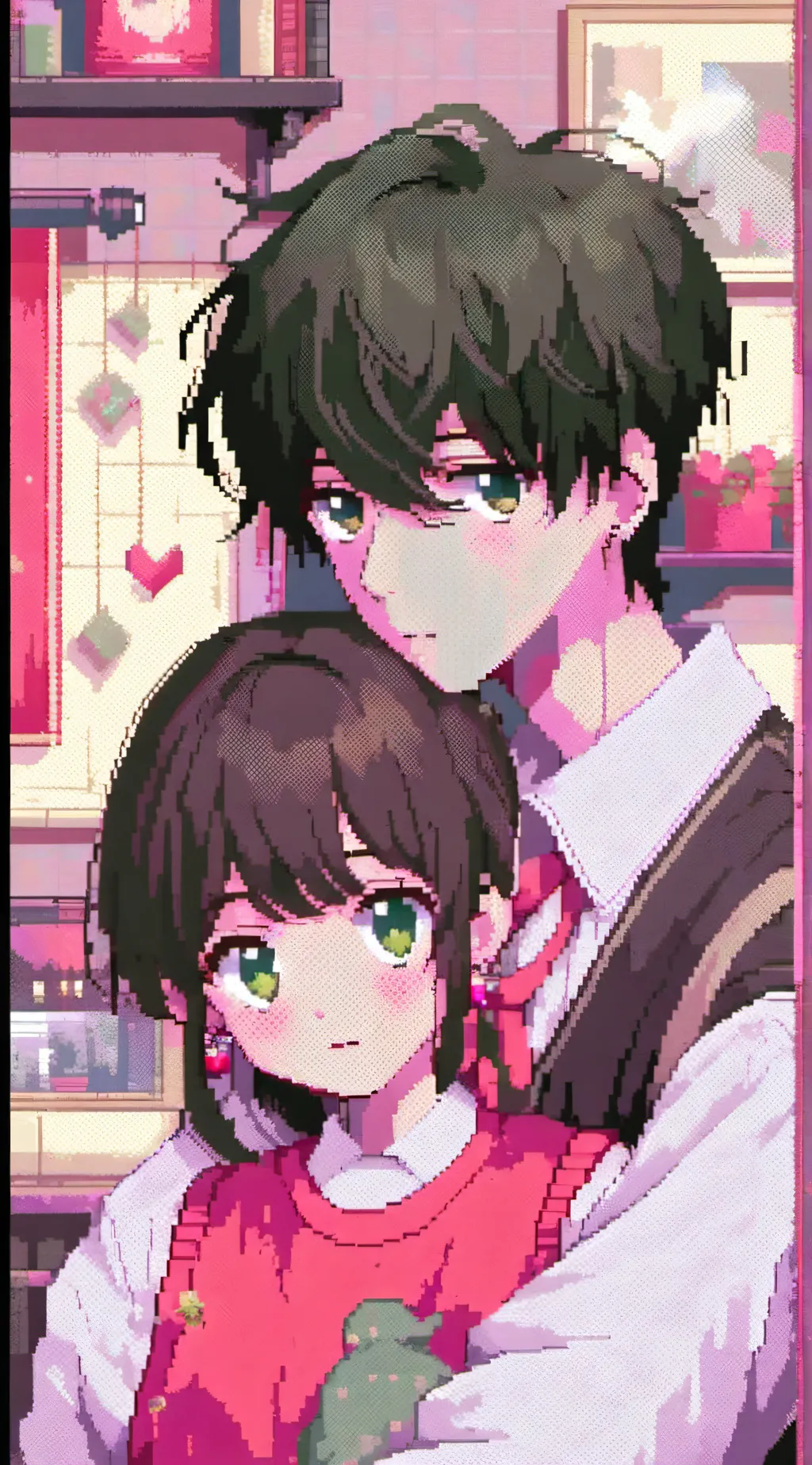 ai character: Calix and Hailey  background