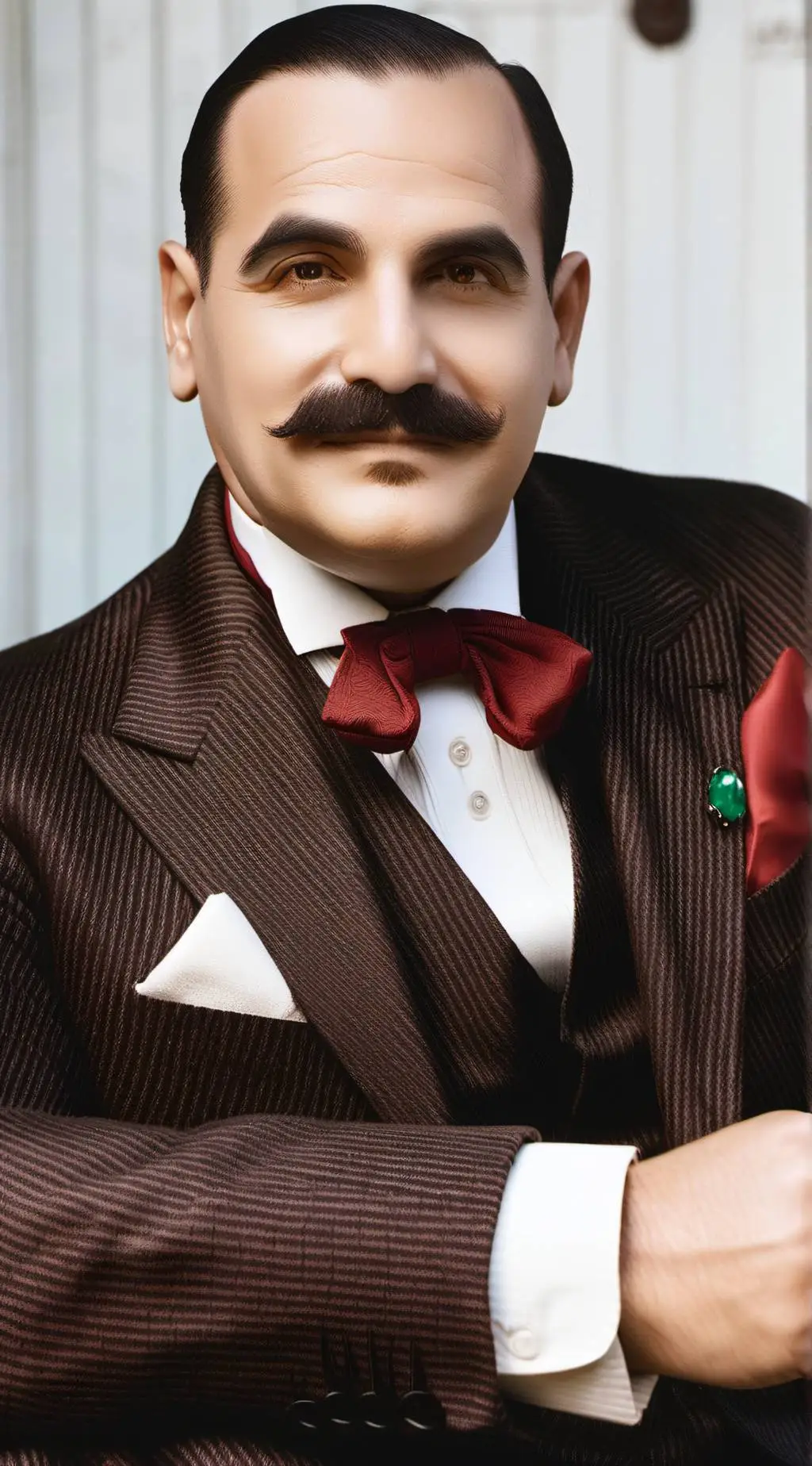 ai character: Hercule Poirot background