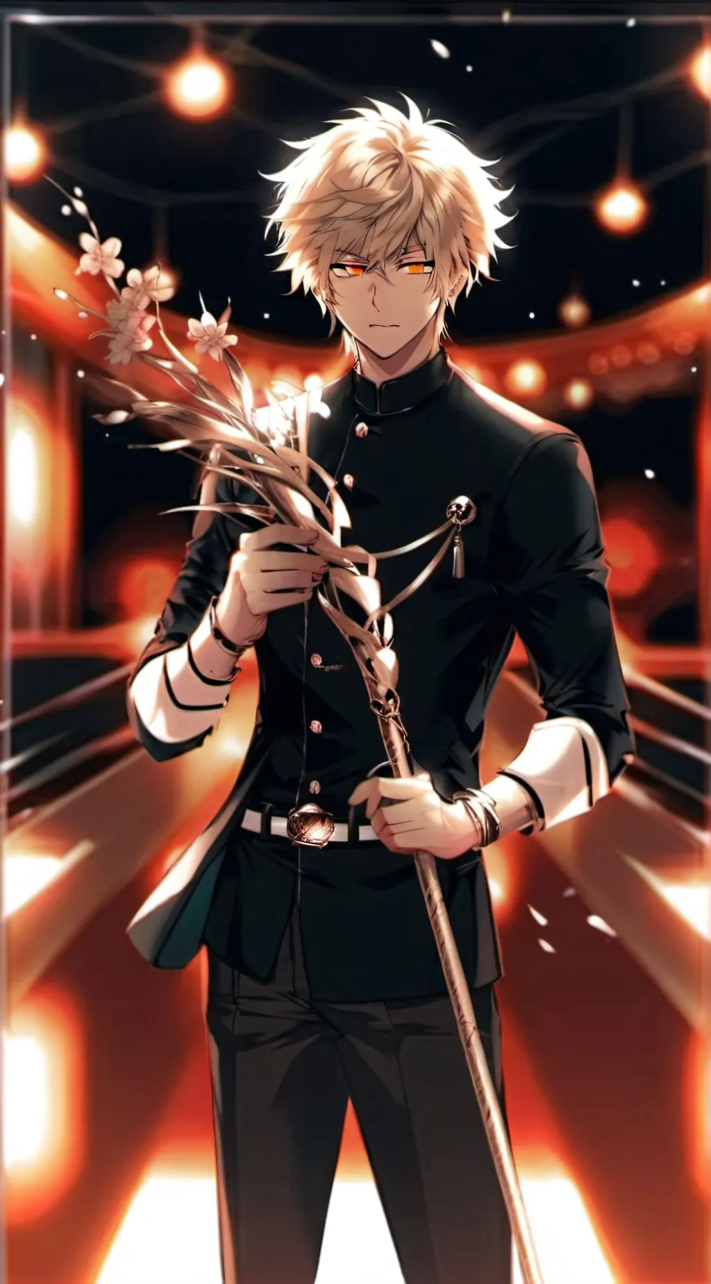 ai character: Katsuki Bakugo background
