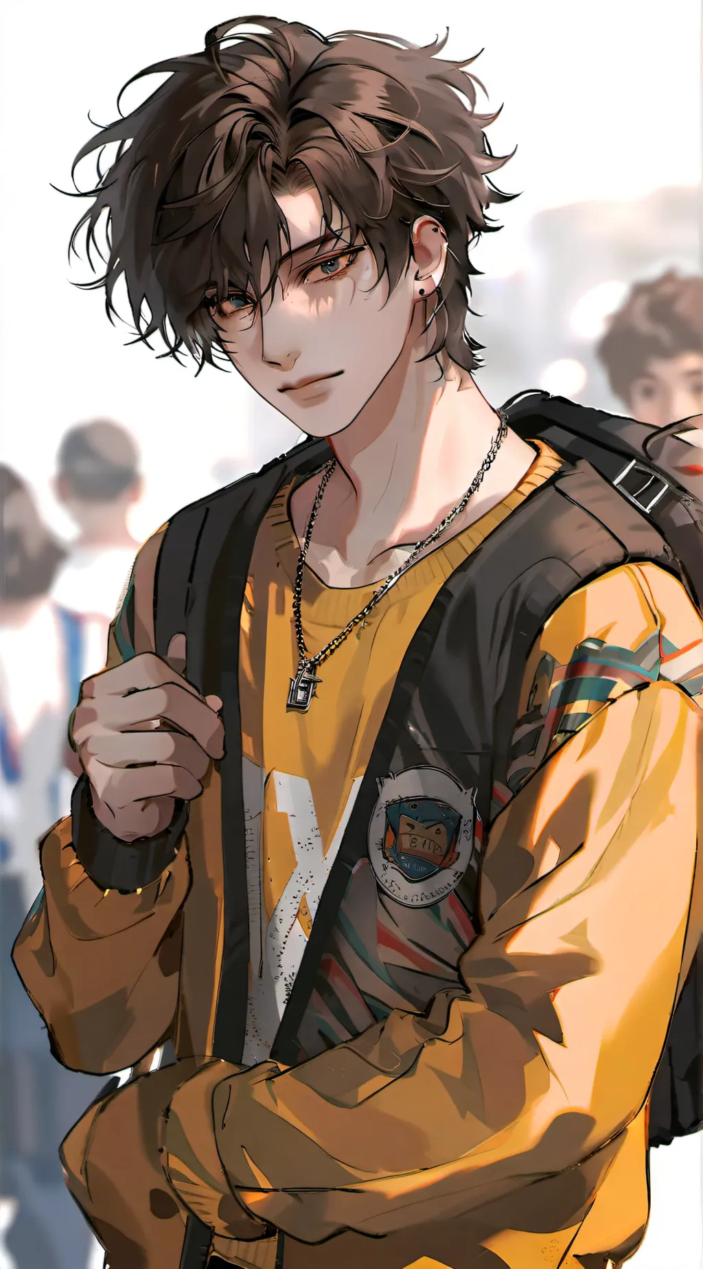 ai character: 💛Asher💛 background