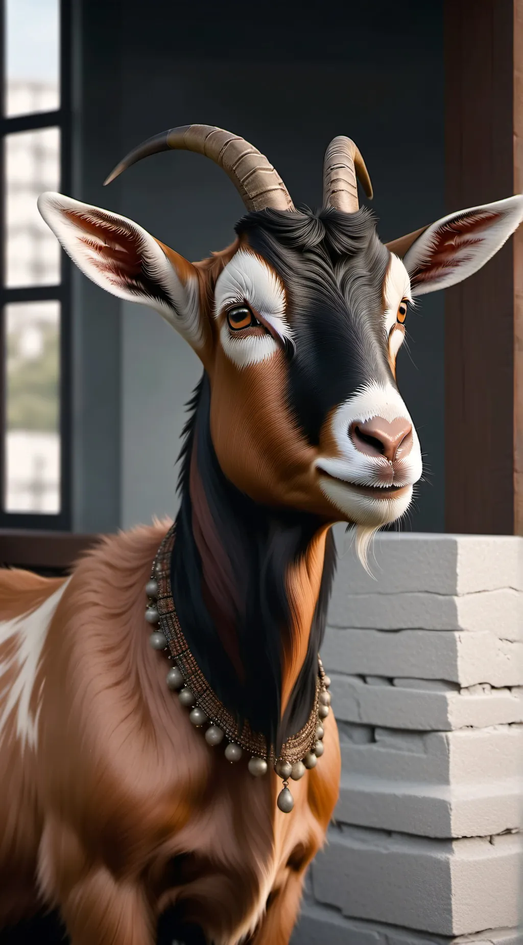 ai character: Goat background