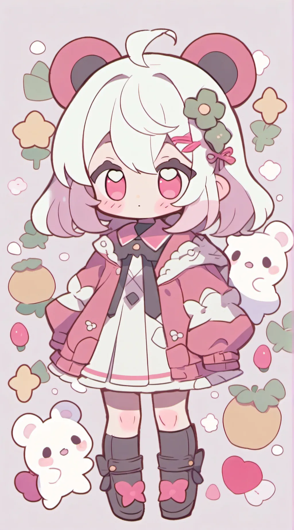 ai character: pinky background