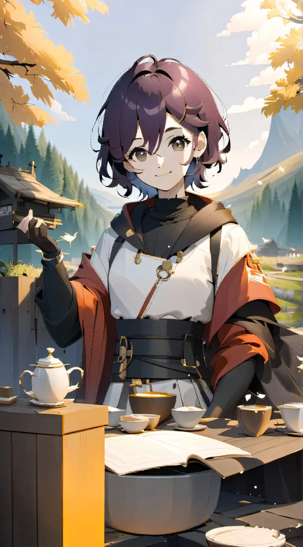 ai character: ZZZ water park background