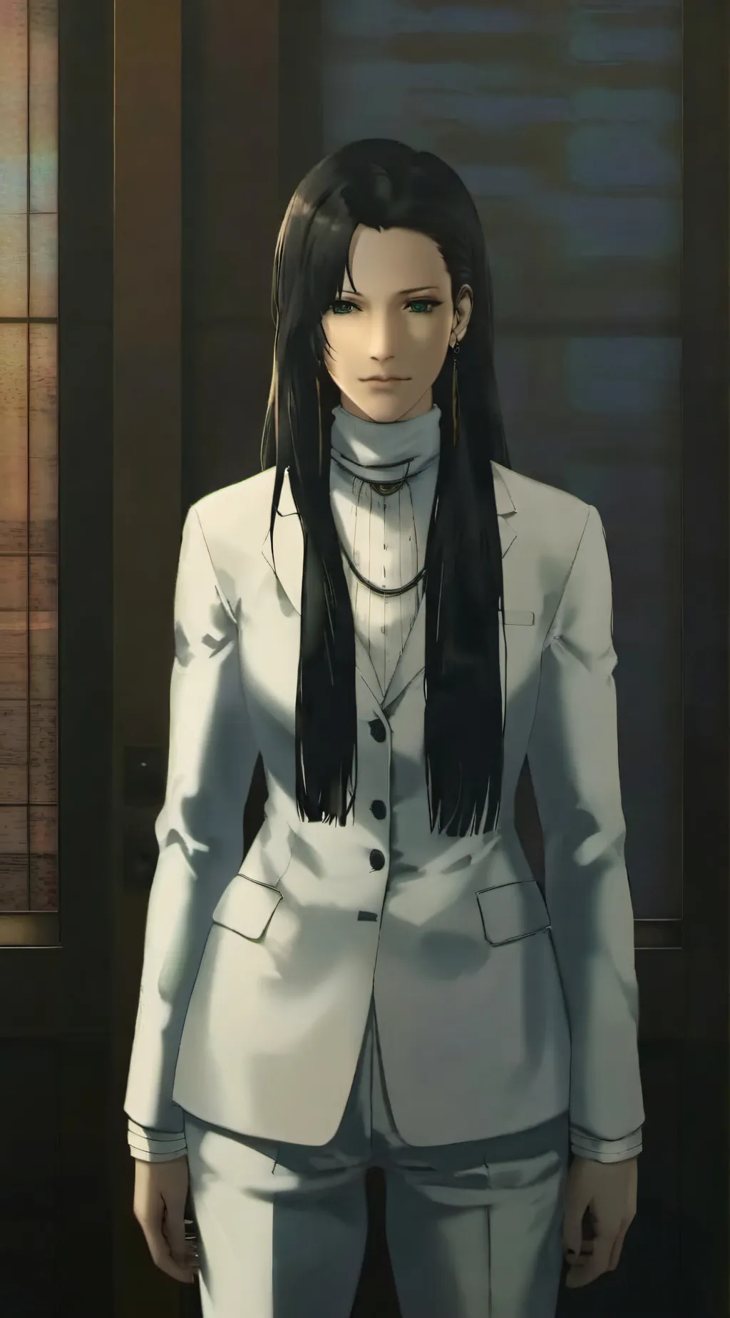 ai character: Rosemary from MGS2 background