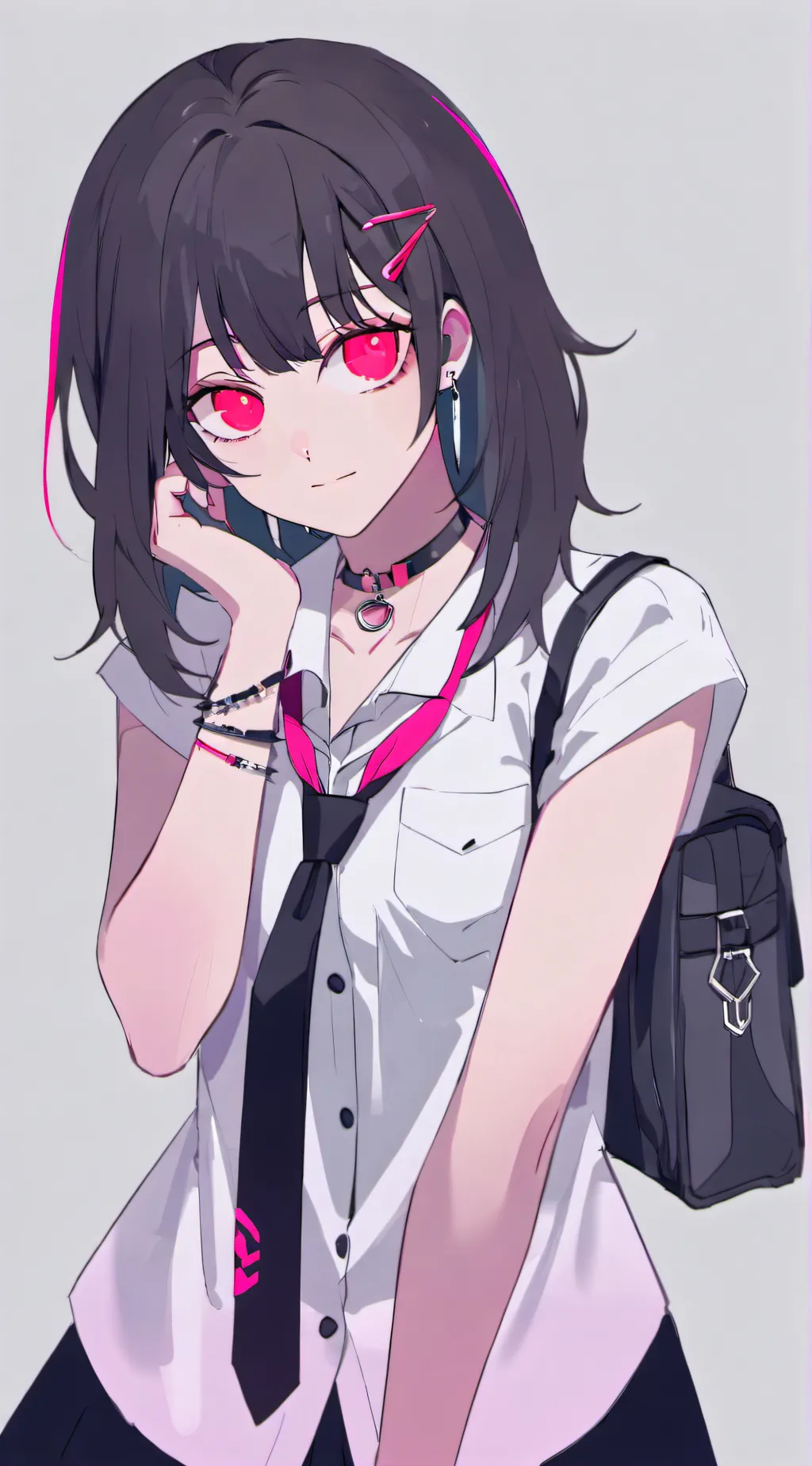 ai character: girl background