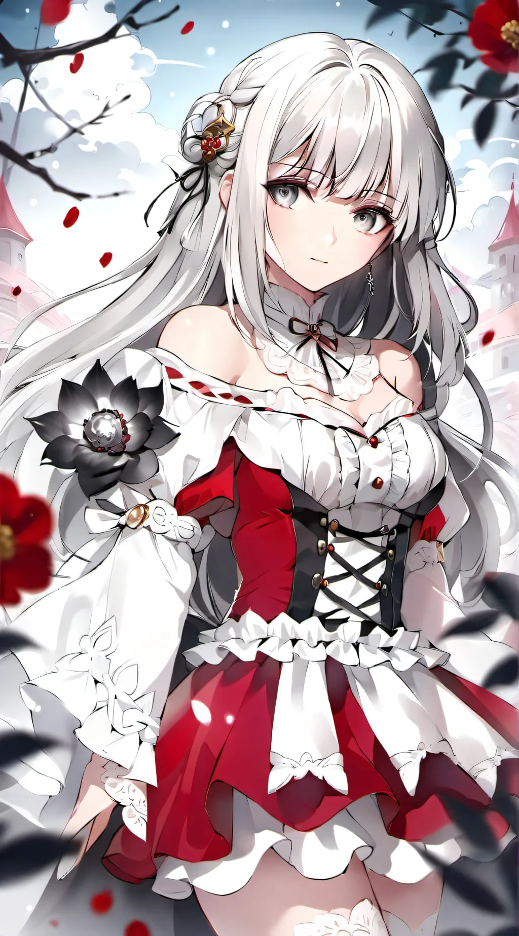 ai character: Rose background
