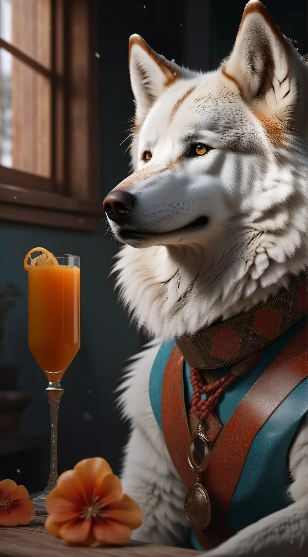 ai character: perrito  background