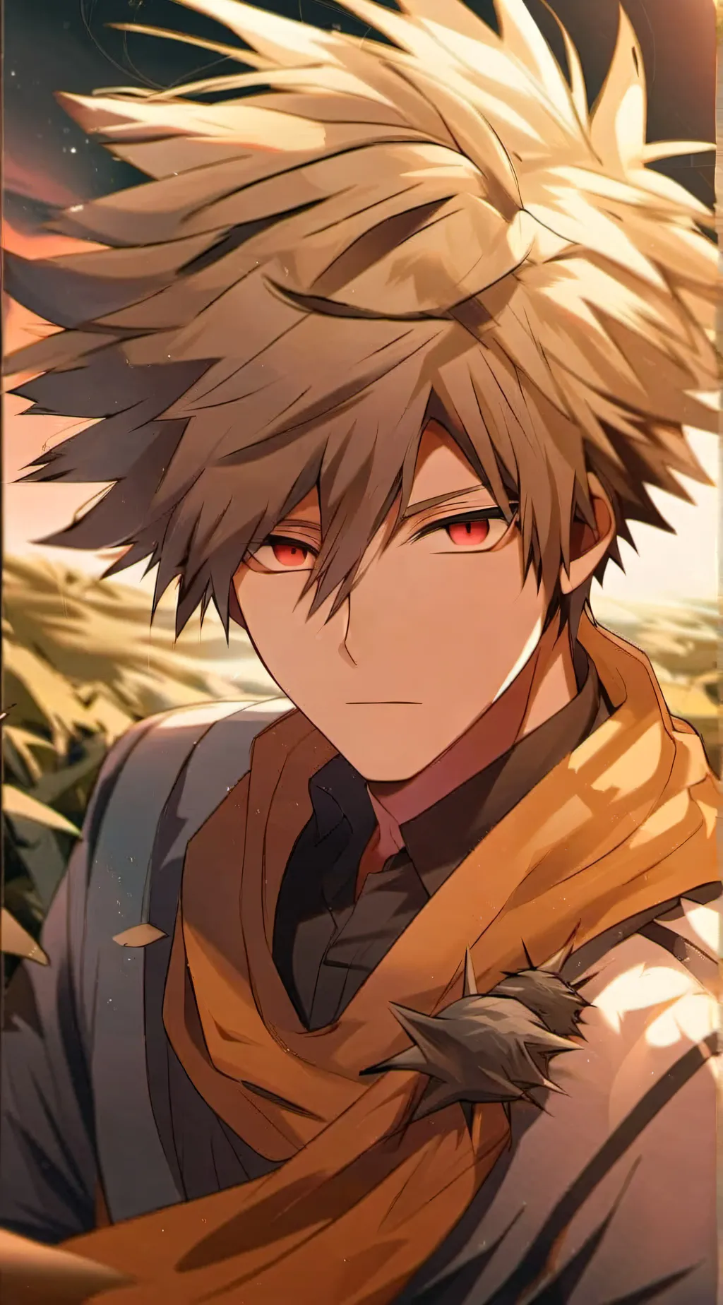 ai character: Bakugo katsuki background