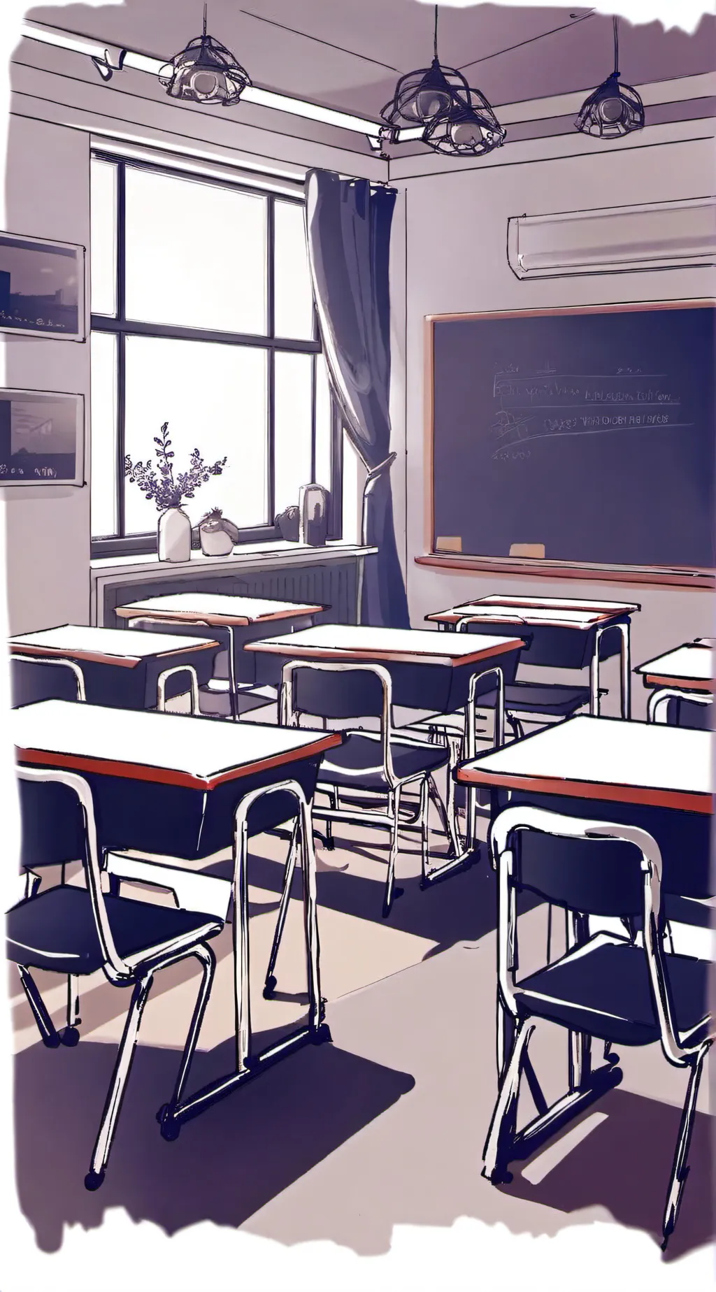 ai character: Classroom background