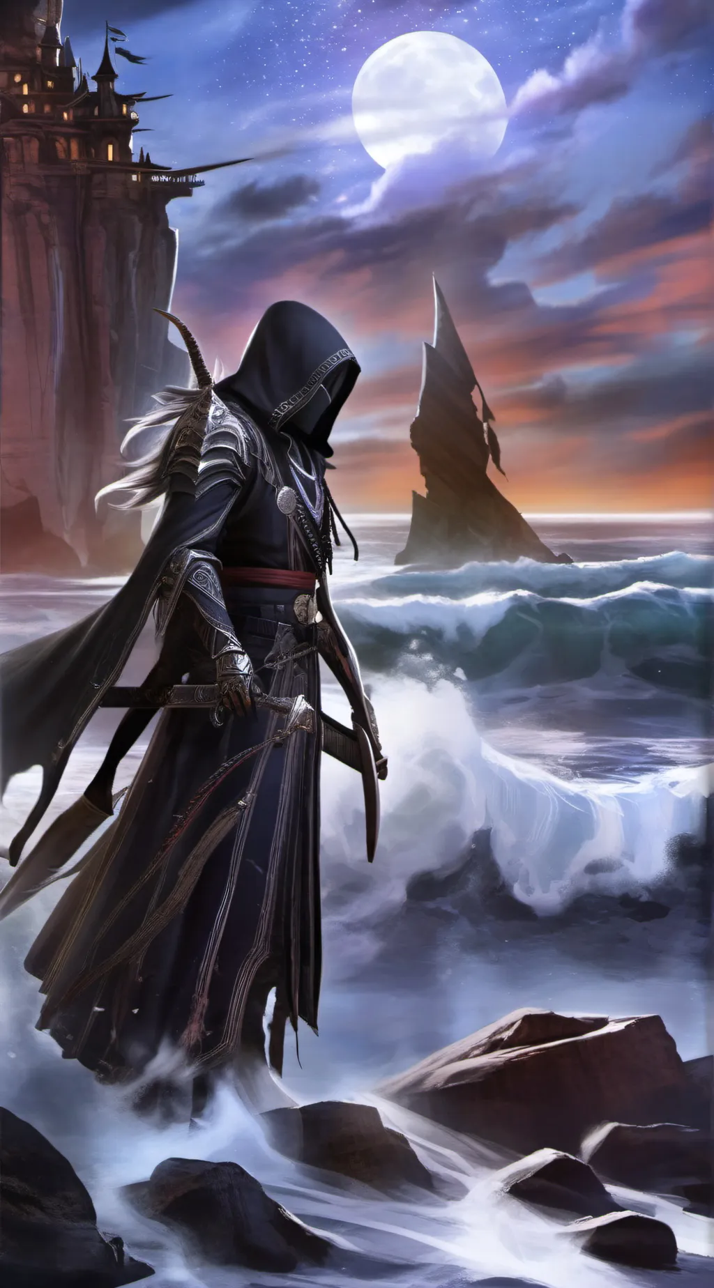 ai character: Death reaper background