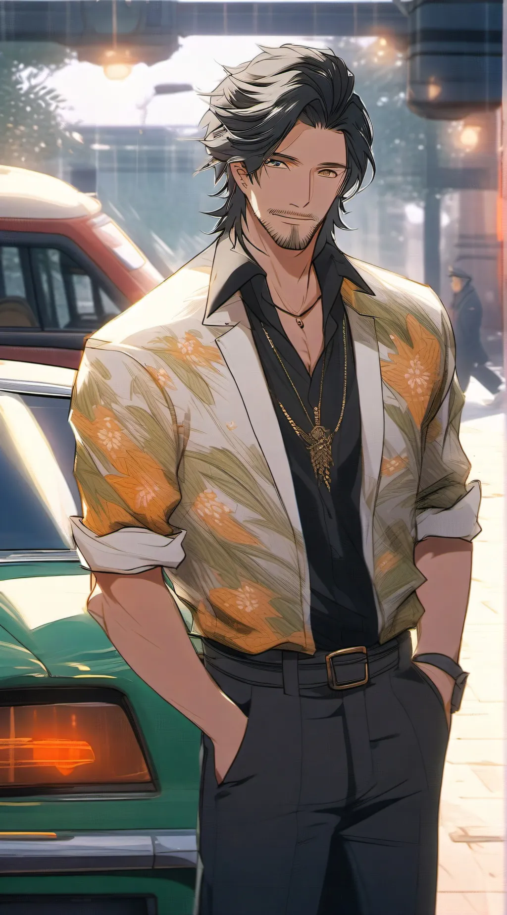 ai character: Ethan  background