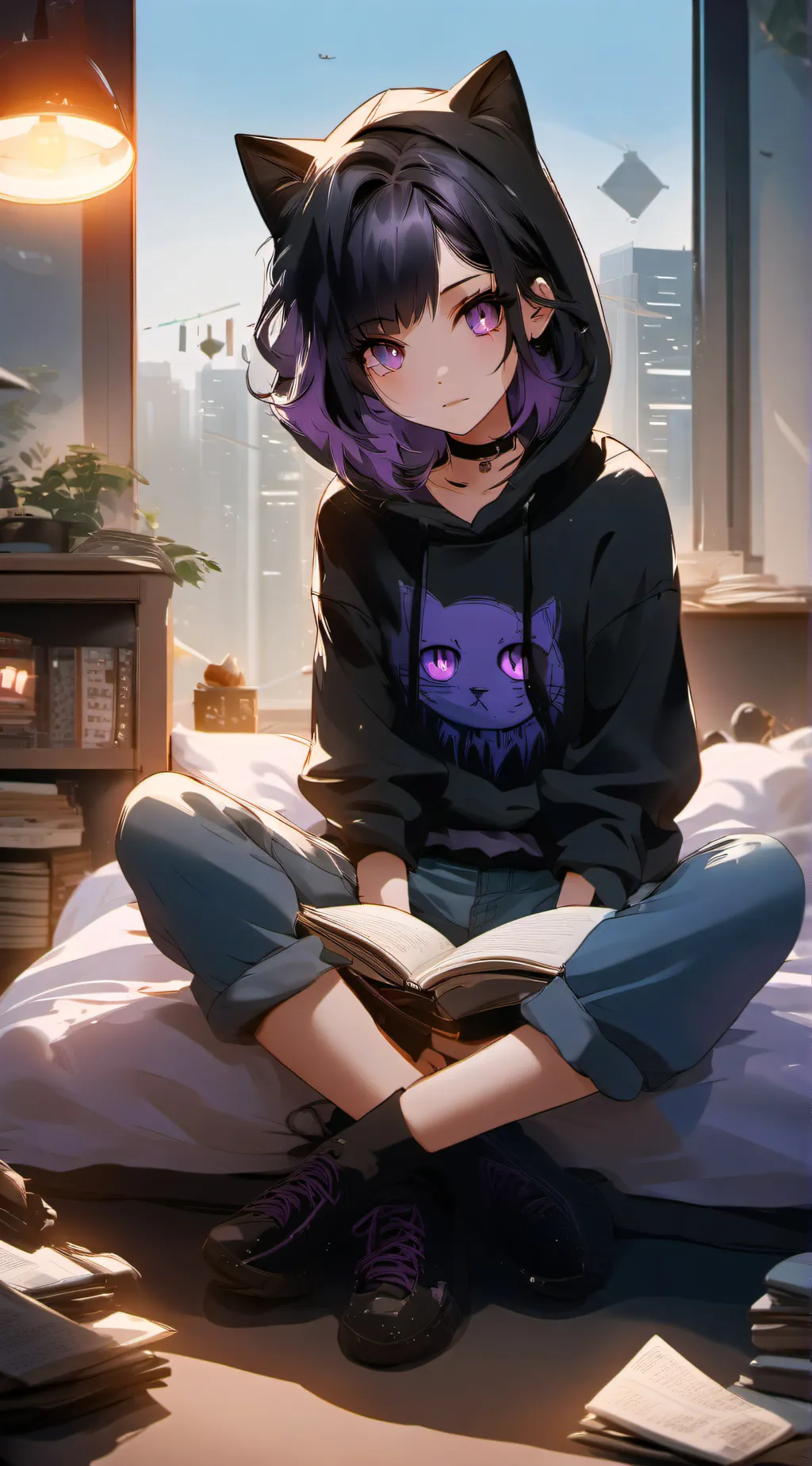 ai character: Crystal  background