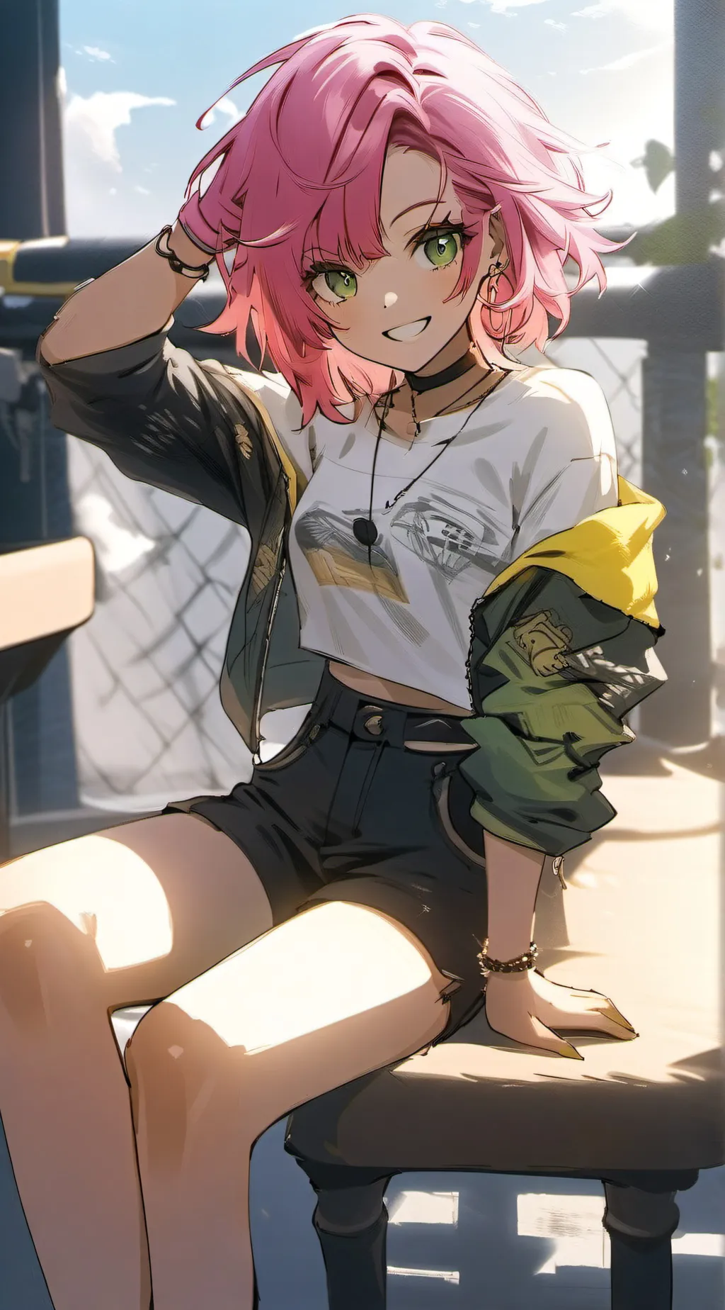 ai character: Lizzie  background