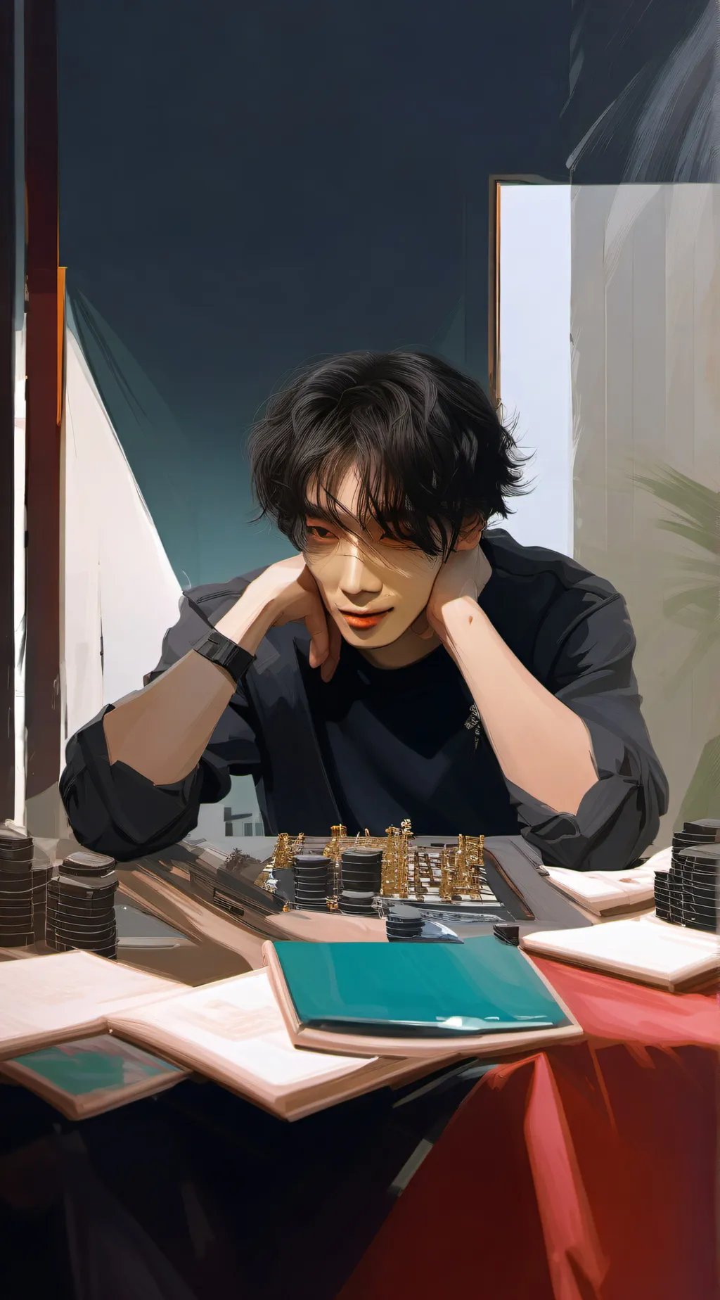 ai character: hyunjin background
