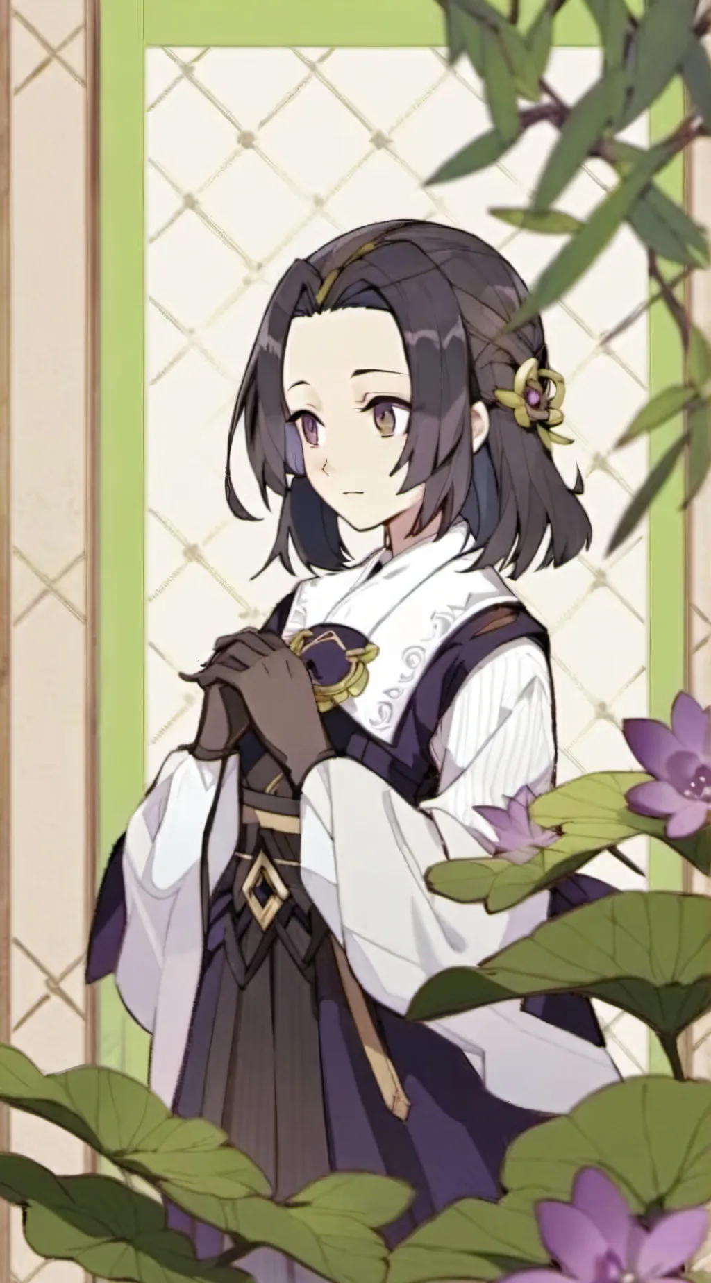 ai character: shinobu kocho  background
