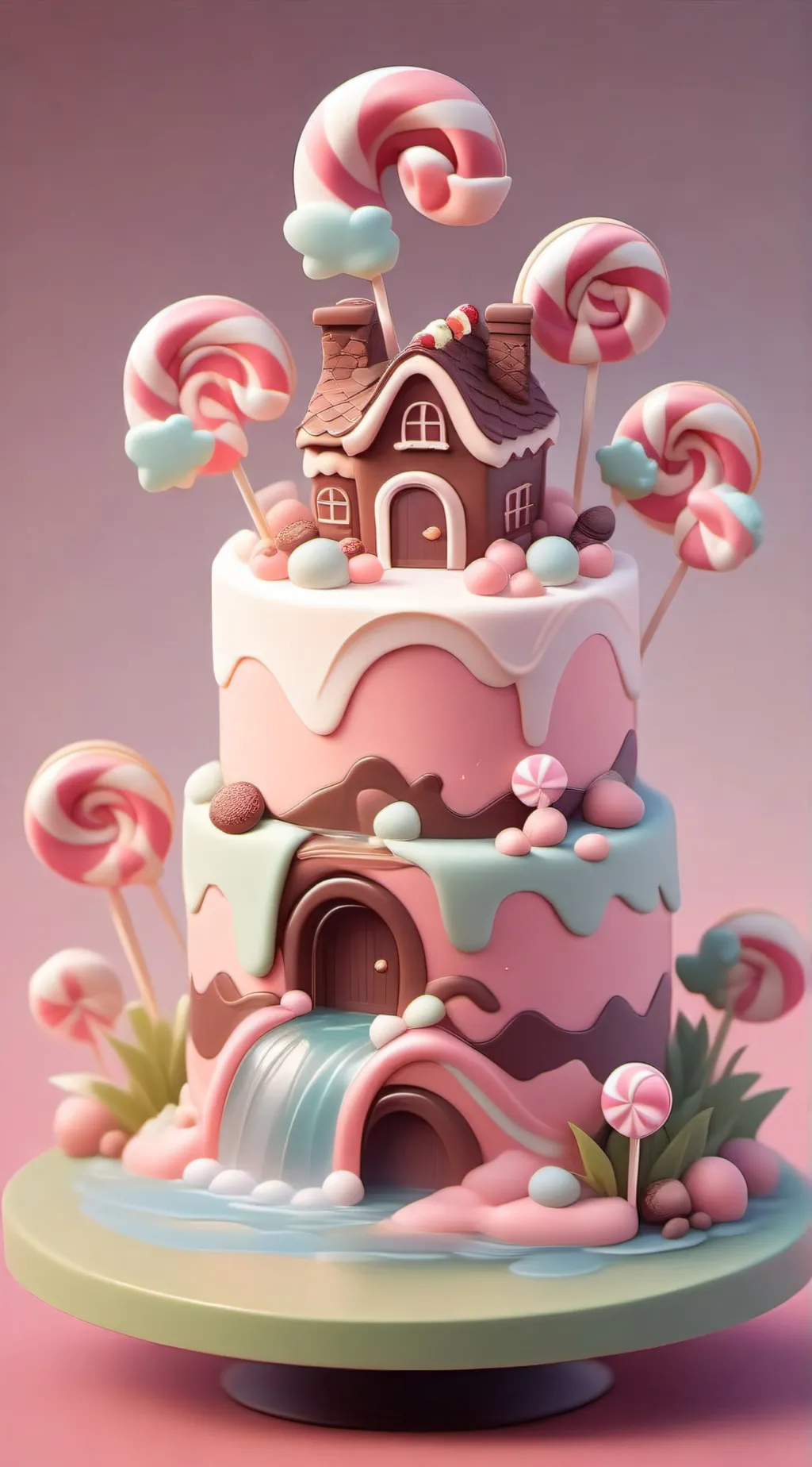 ai character: Candyland background