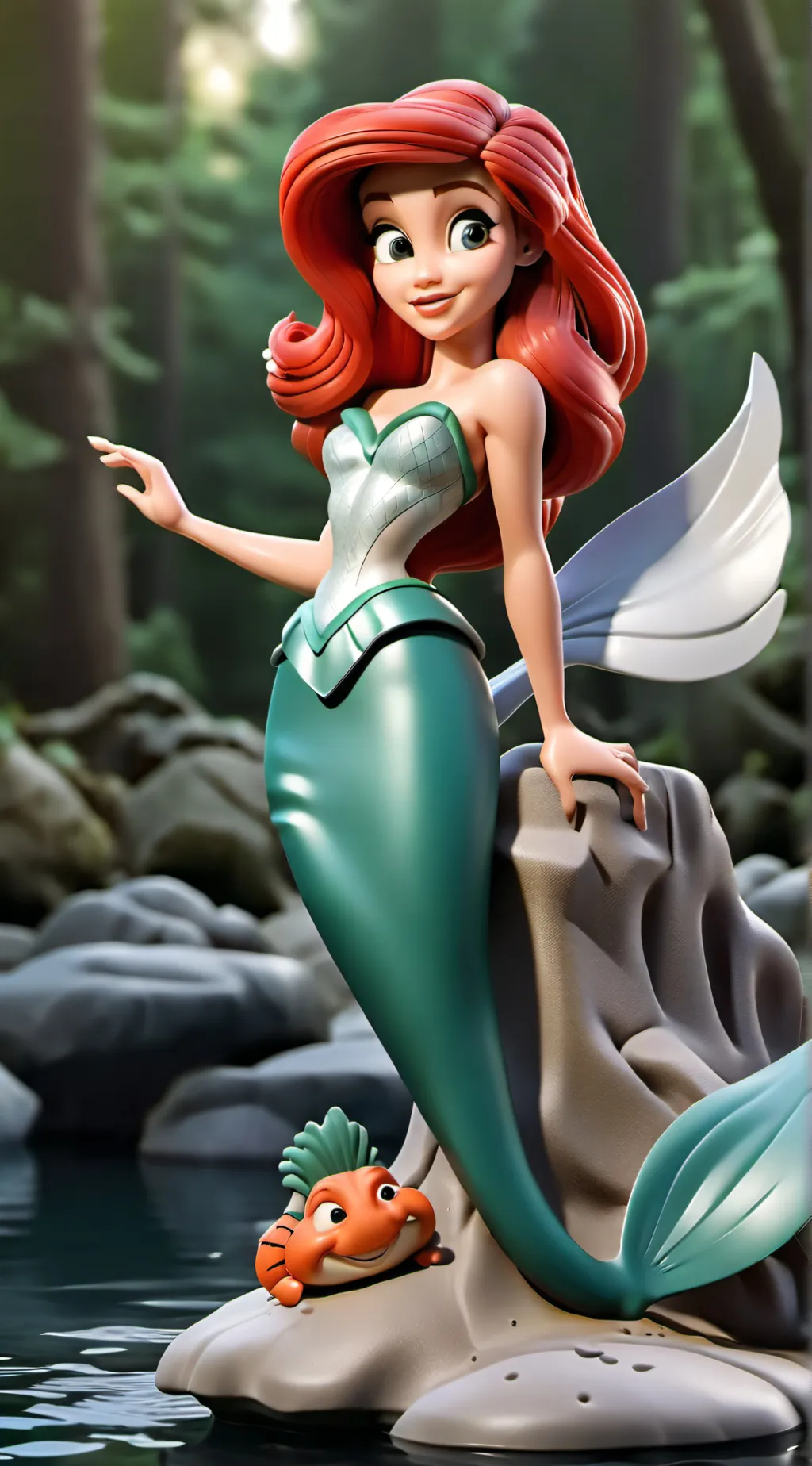 ai character: Ariel  background