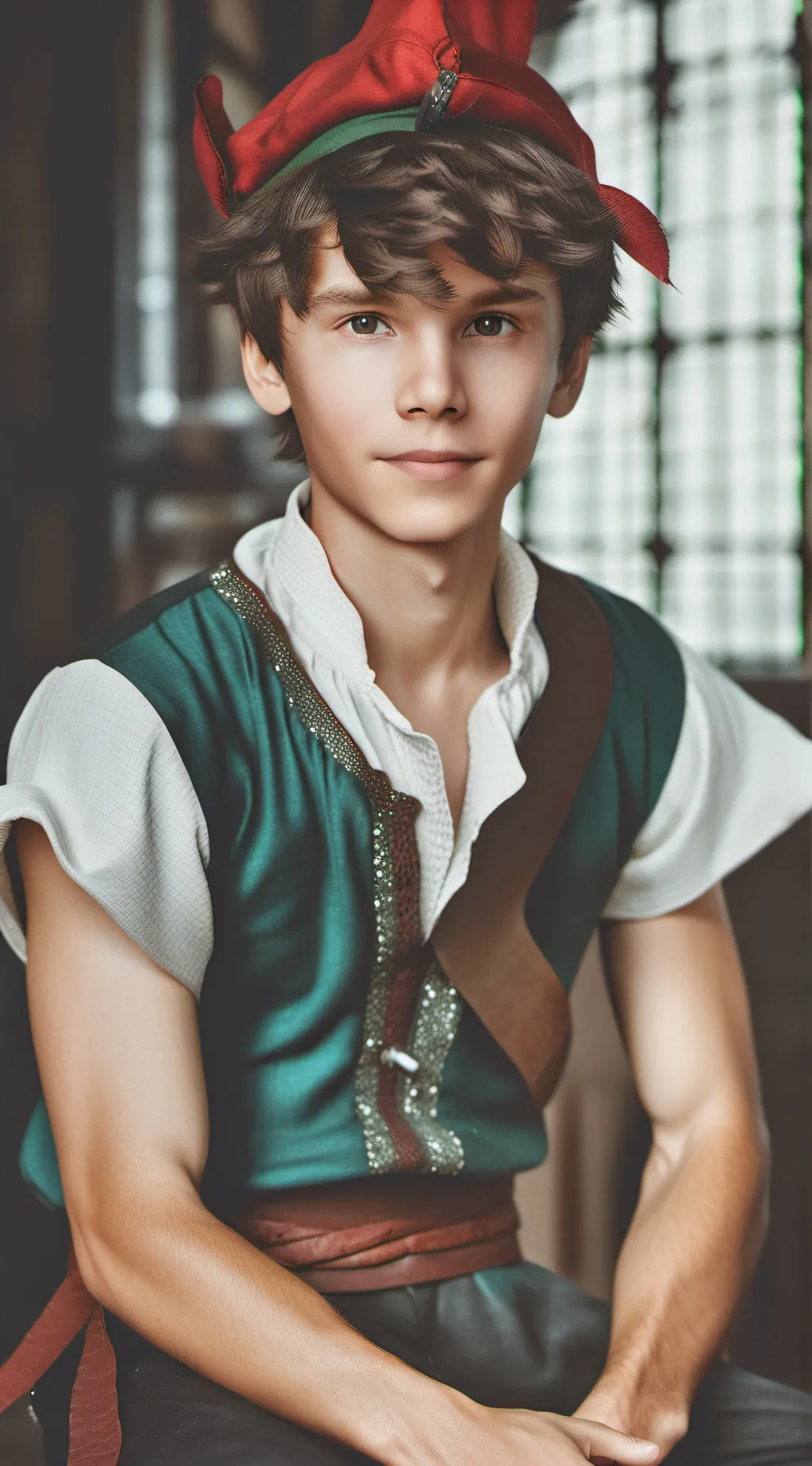 ai character: Peter pan background