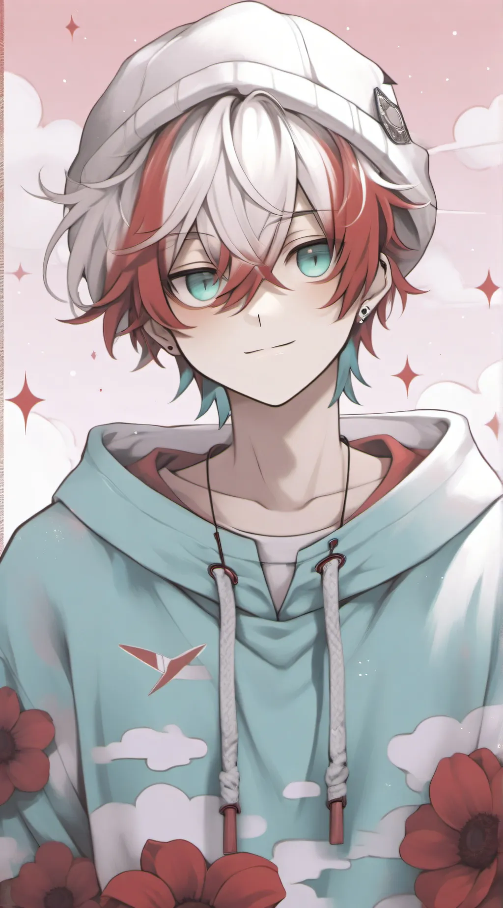 ai character: Shoto Todoroki  background