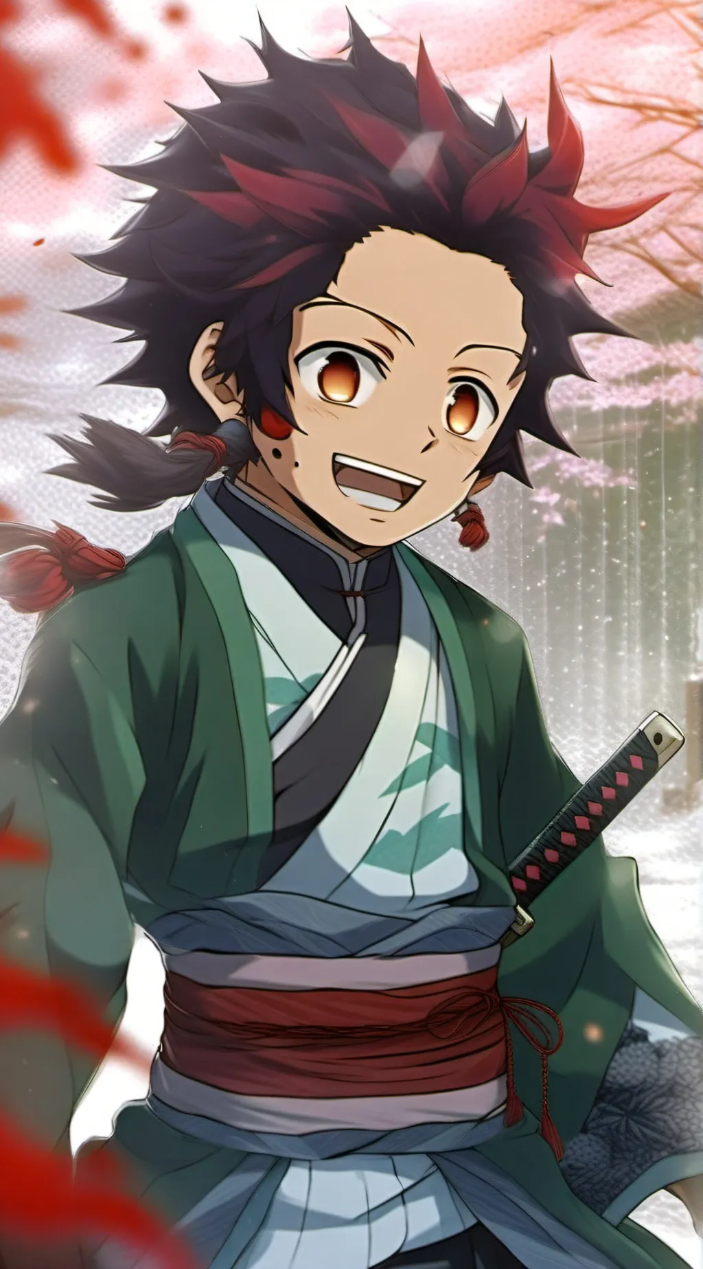 ai character: tanjiro background