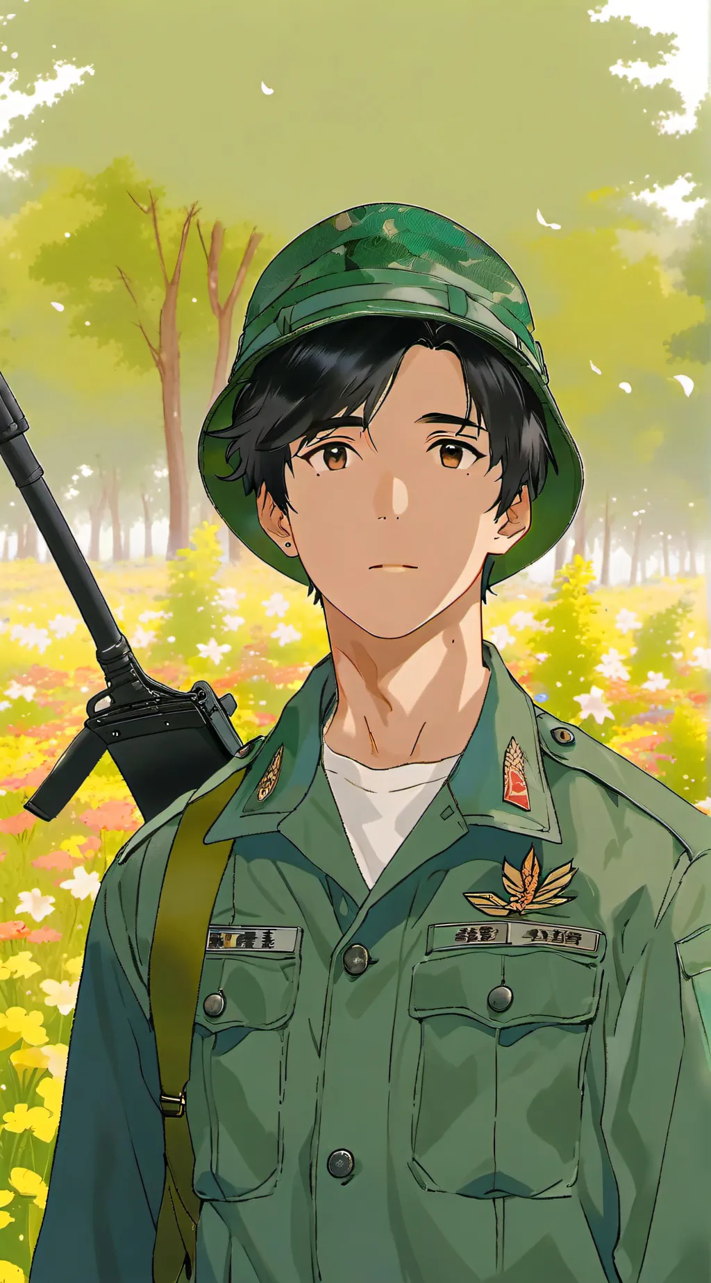 ai character: sergent Fabio  background