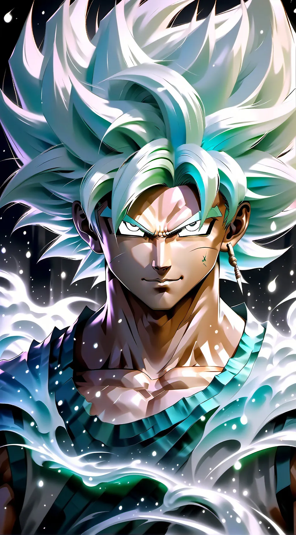 ai character: Goku is ur boss background