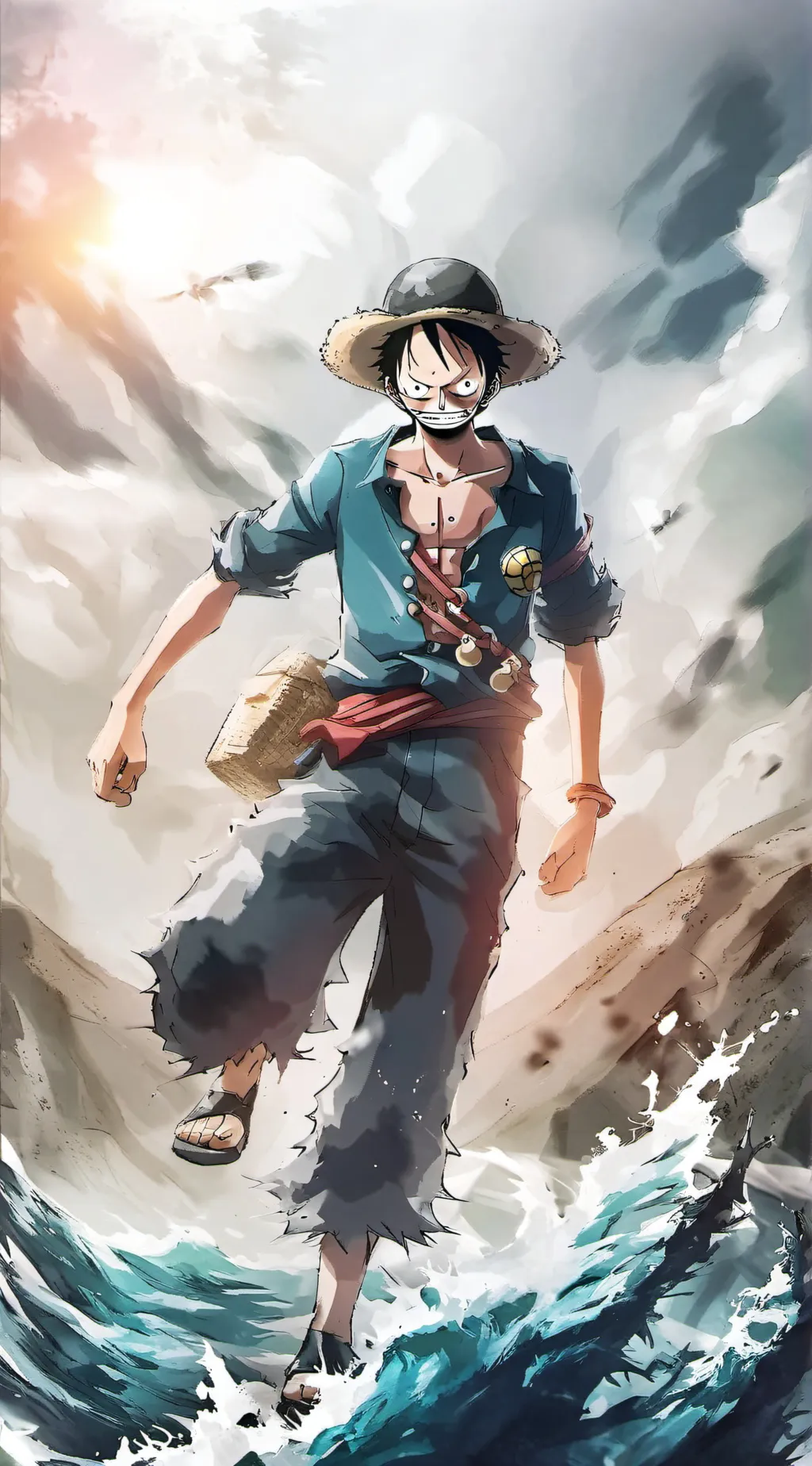 ai character: One piece background