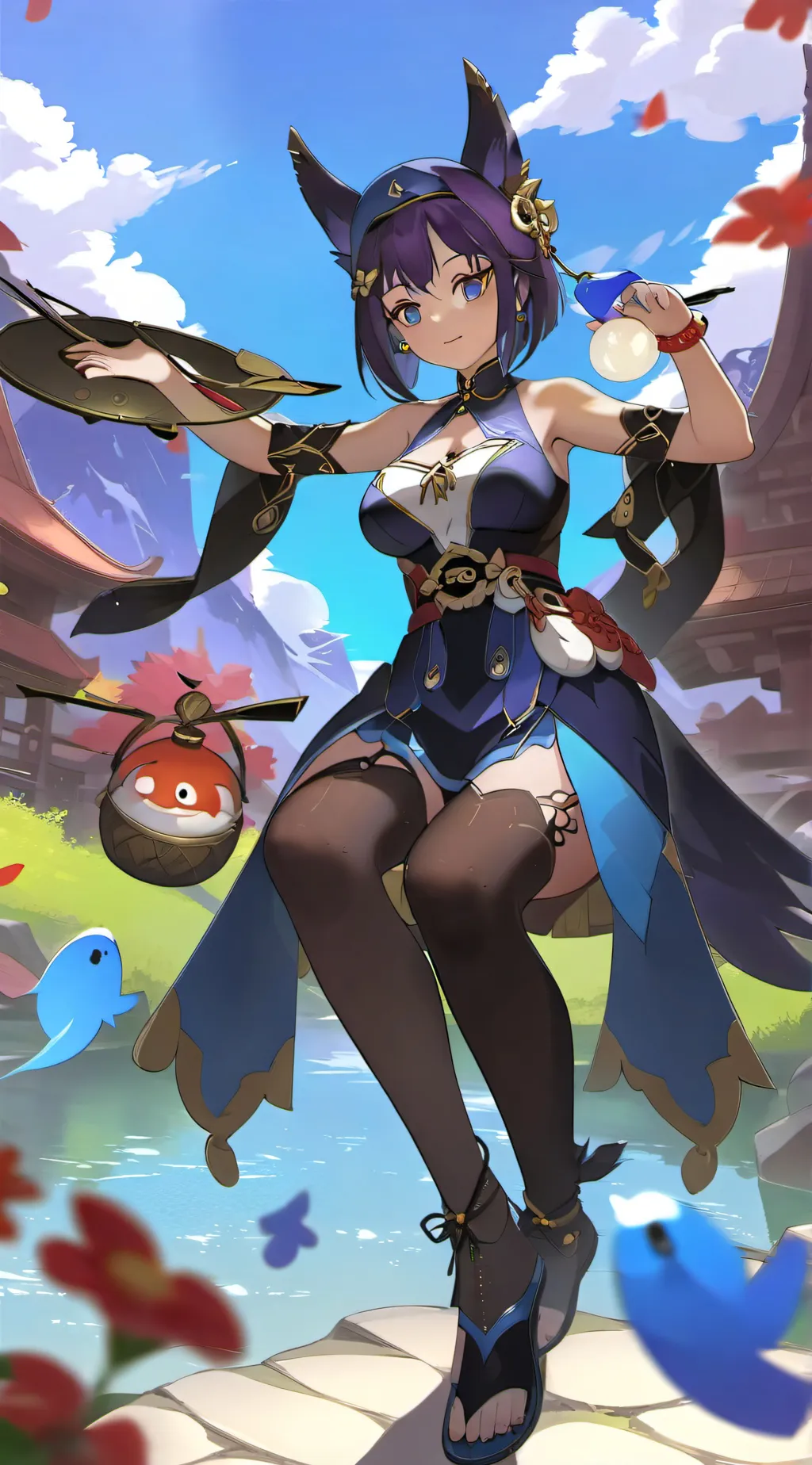 ai character: Mona background