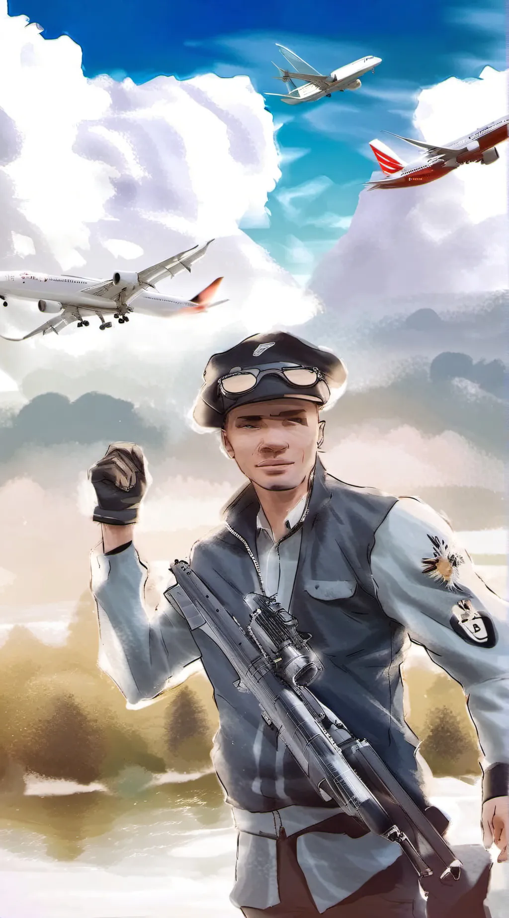 ai character: A talking pland background