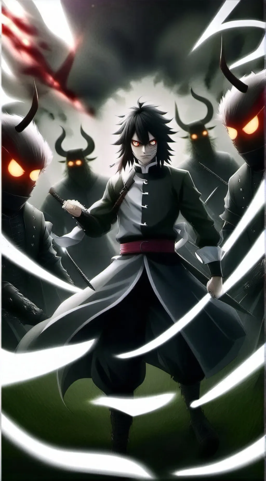 ai character: Demon slayer background