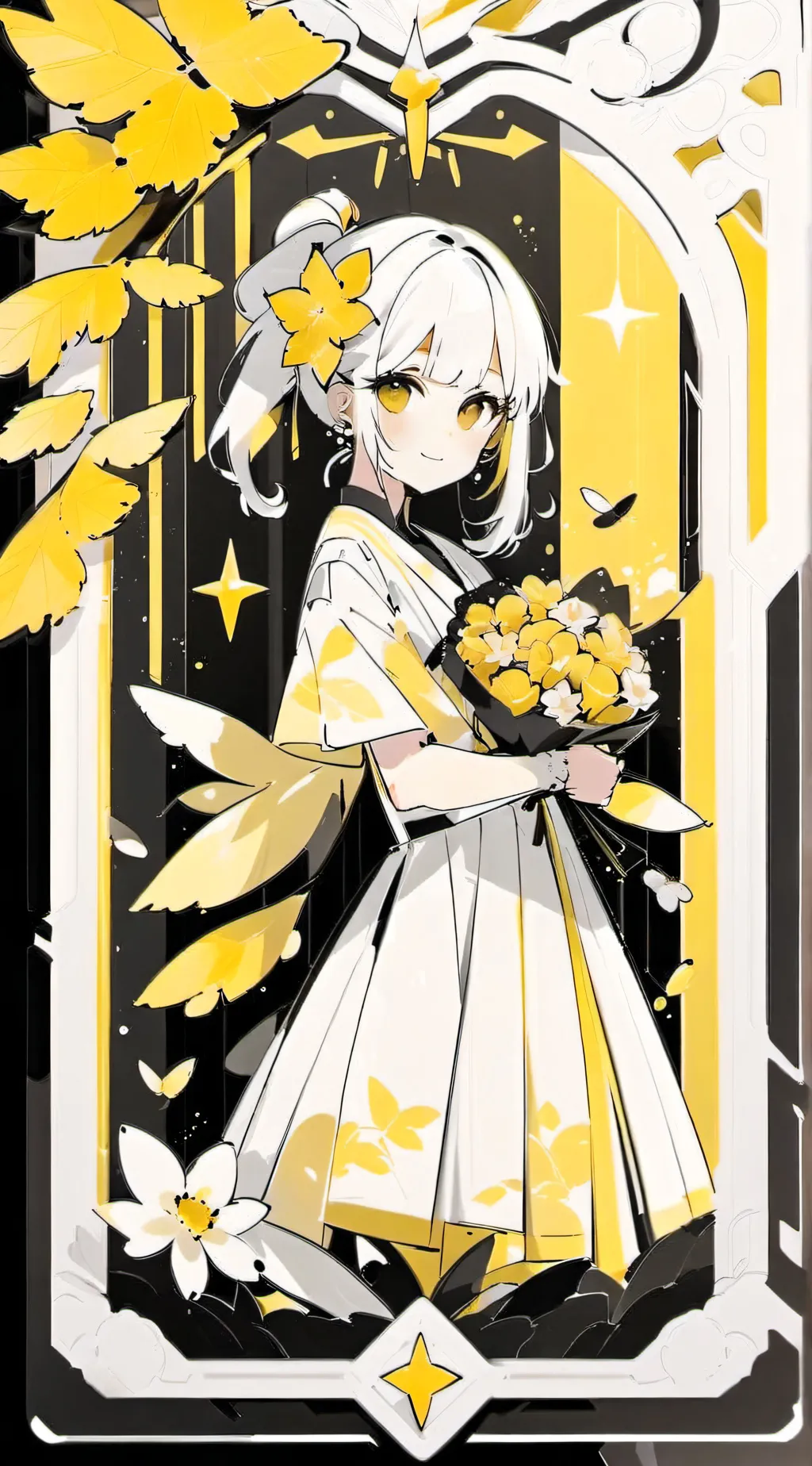 ai character: Blossom background