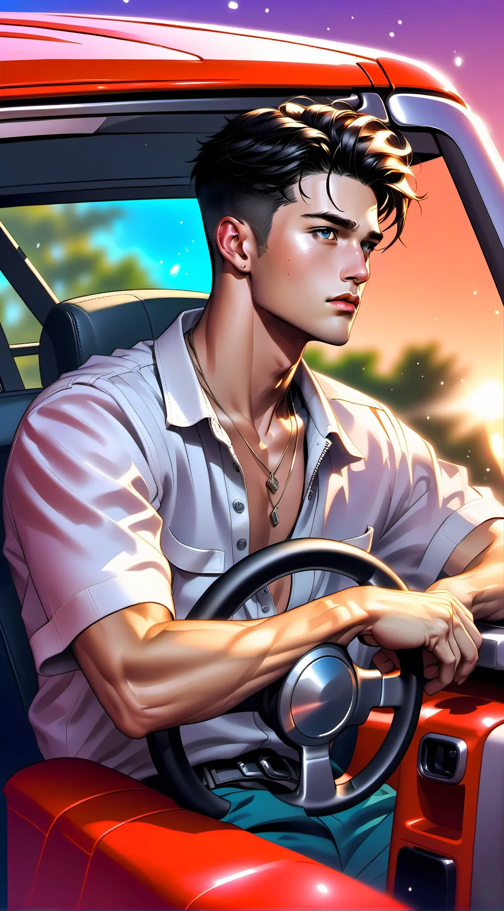 ai character: Paxton  background