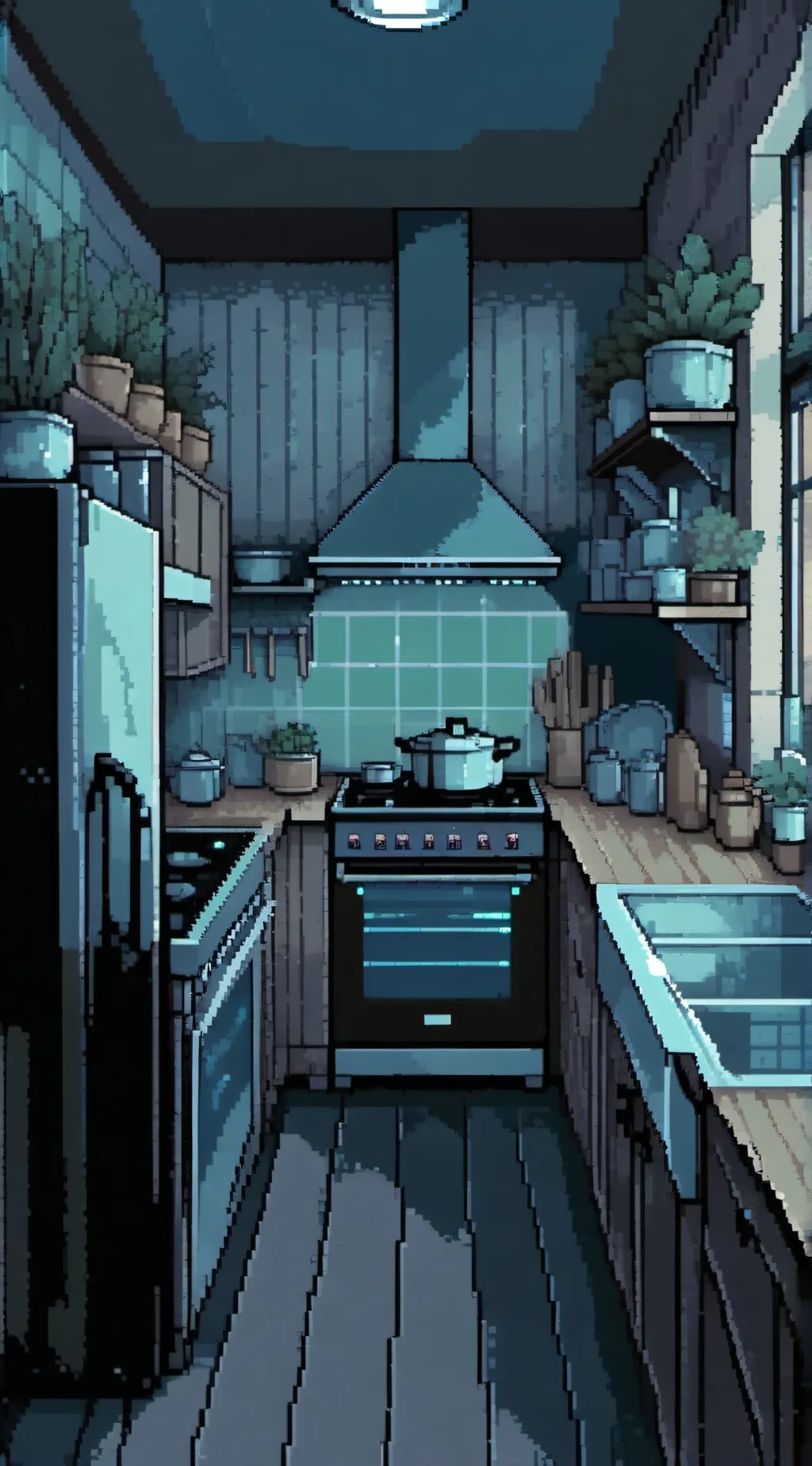 ai character: Cooking show! background