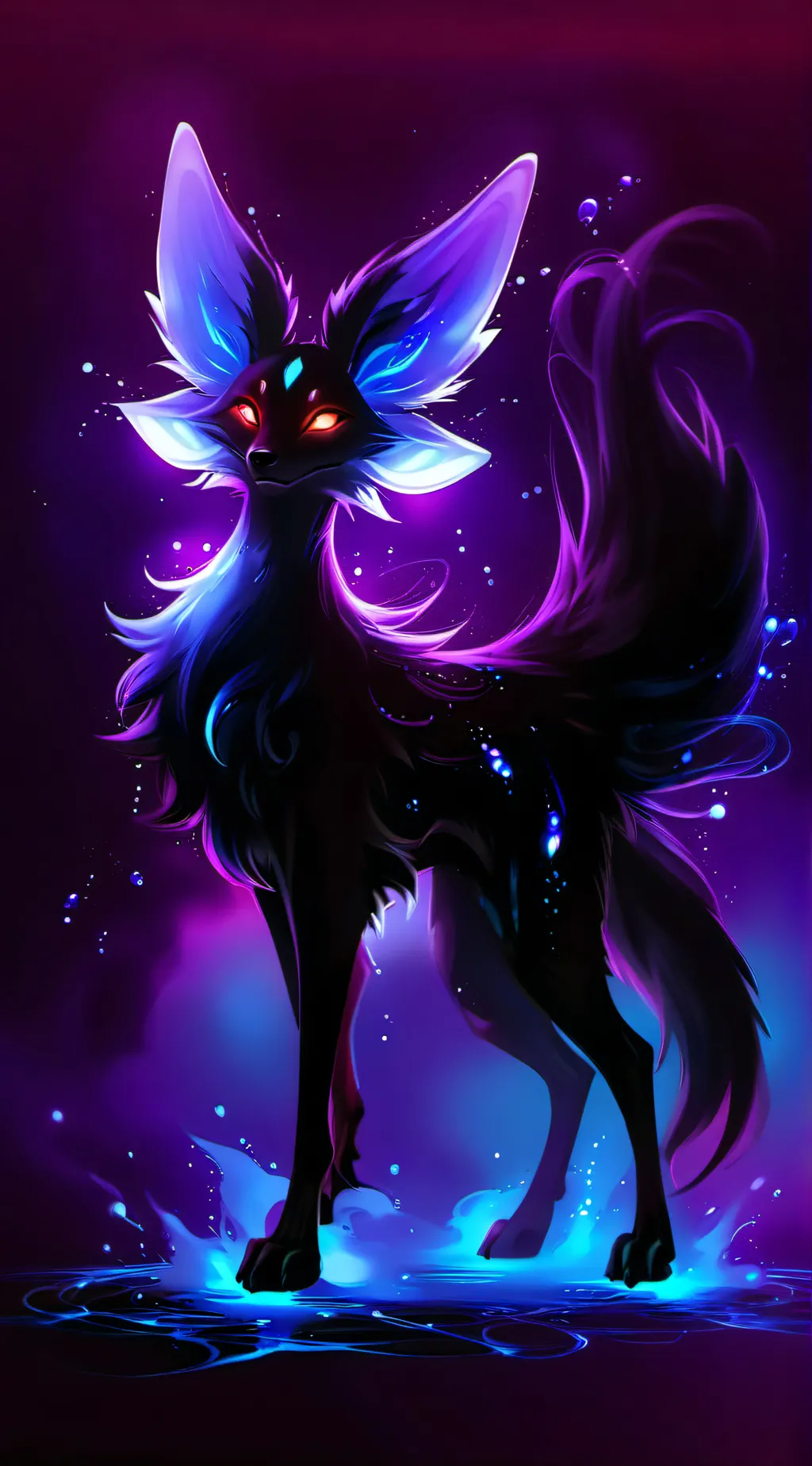 ai character: ghost fox background