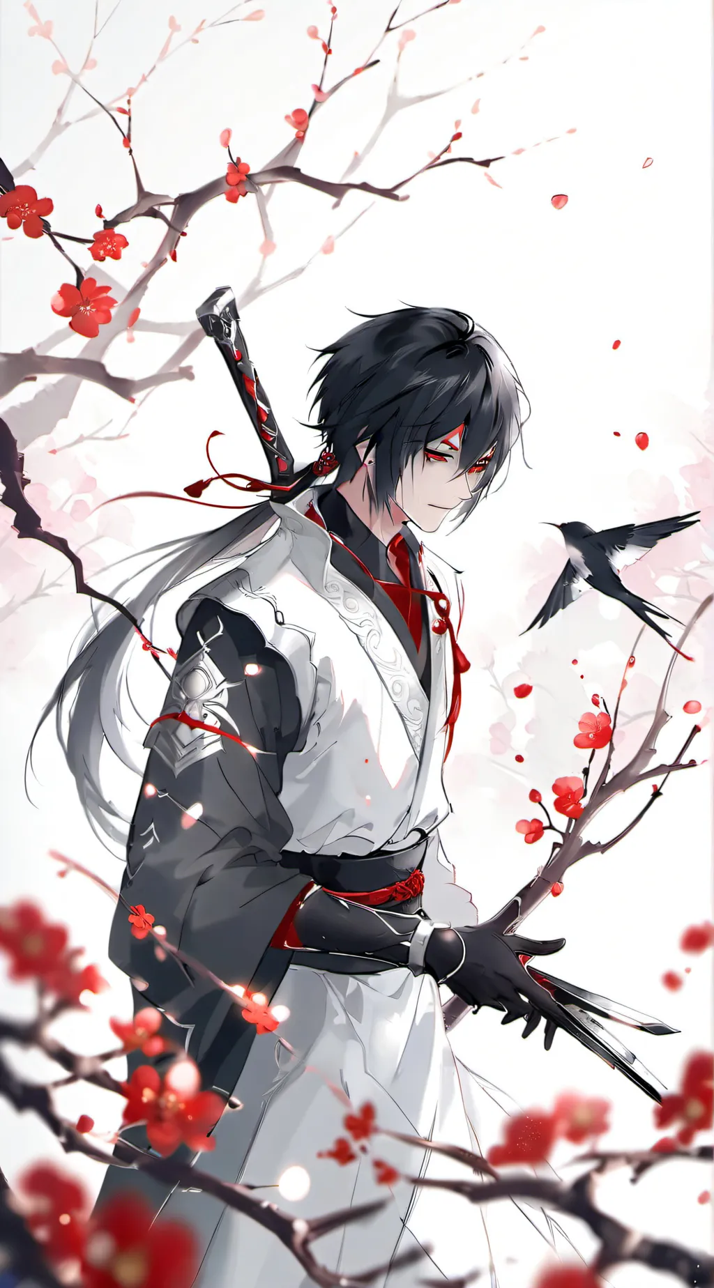 ai character: Mha sad background
