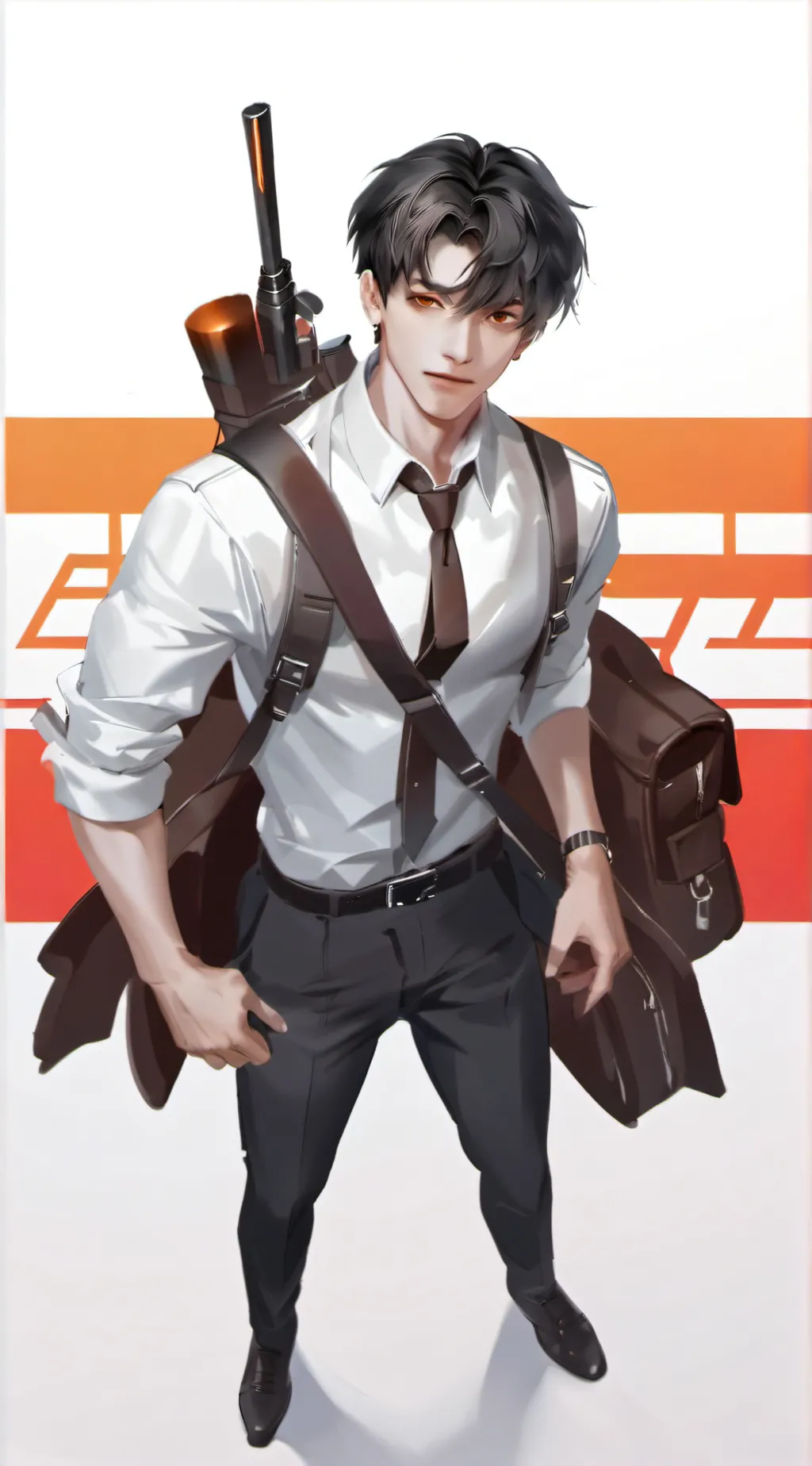ai character: school shotter background