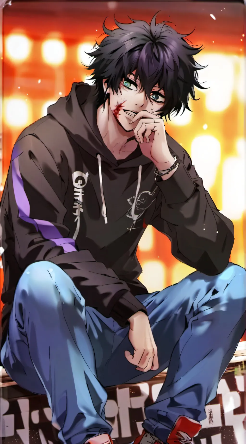 ai character: Dabi background