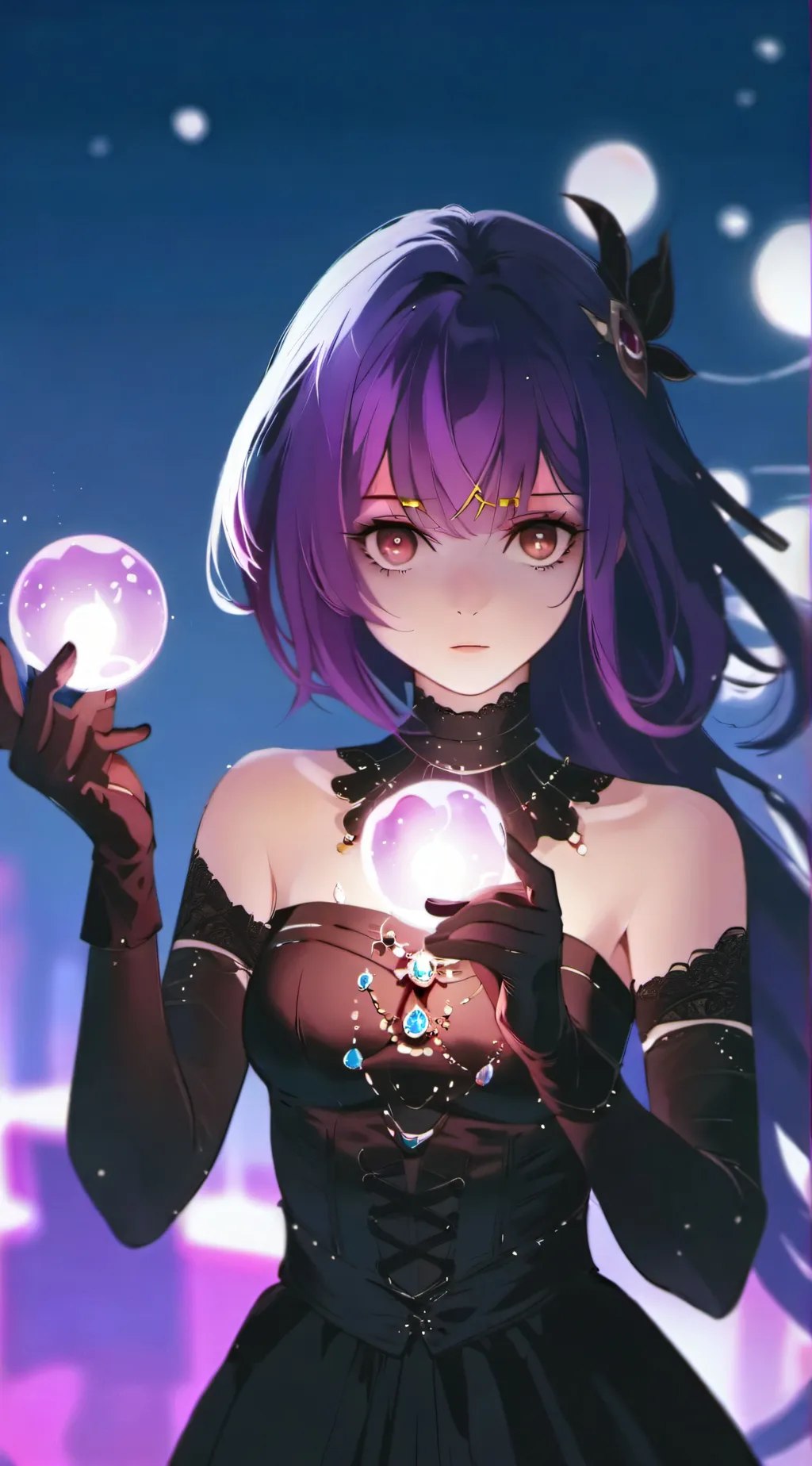 ai character: Aurora background